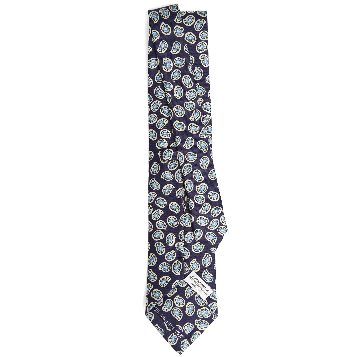 BLUE SILK TIE - Image 3