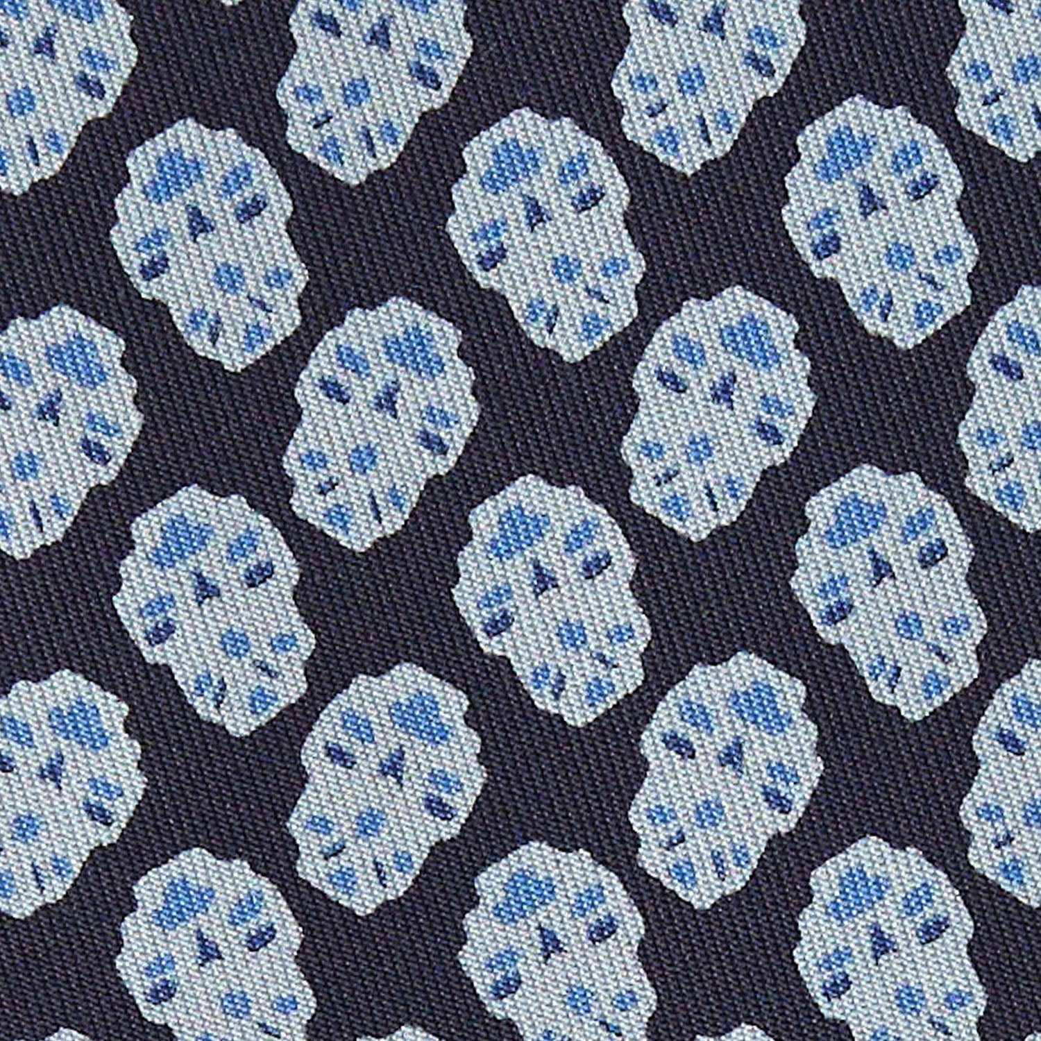 DARK BLUE SILK TIE - Image 4