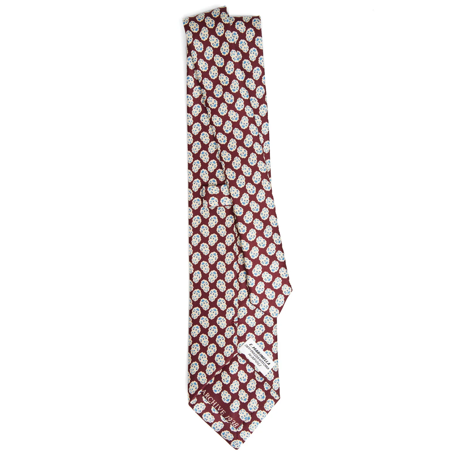 DARK BLUE SILK TIE - Image 3