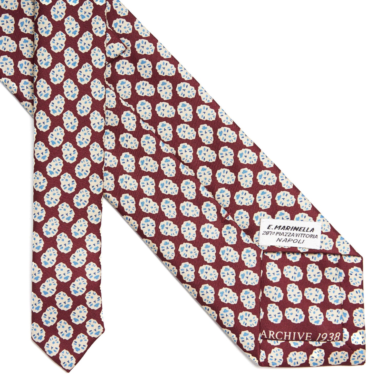 DARK BLUE SILK TIE - Image 5