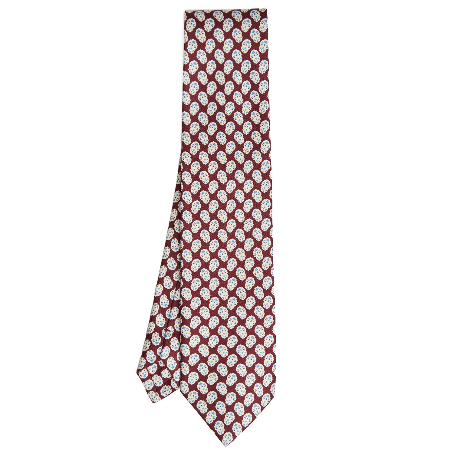 DARK BLUE SILK TIE - Image 6