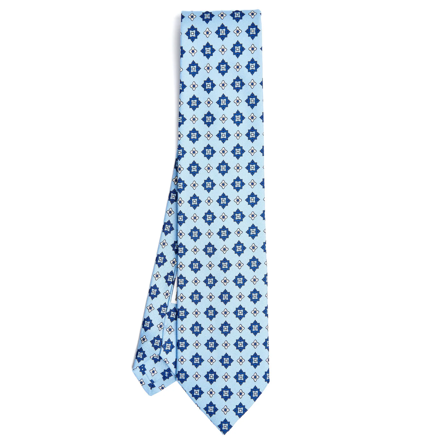 LIGHT BLUE SILK TIE - Image 2