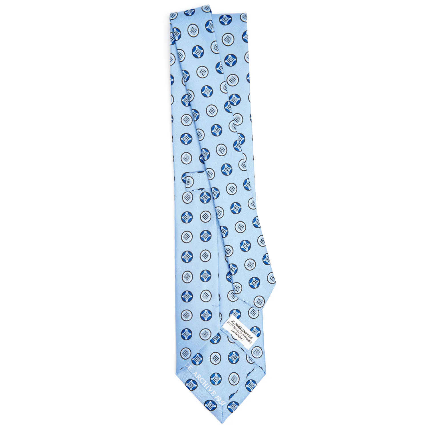LIGHT BLUE SILK TIE - Image 3