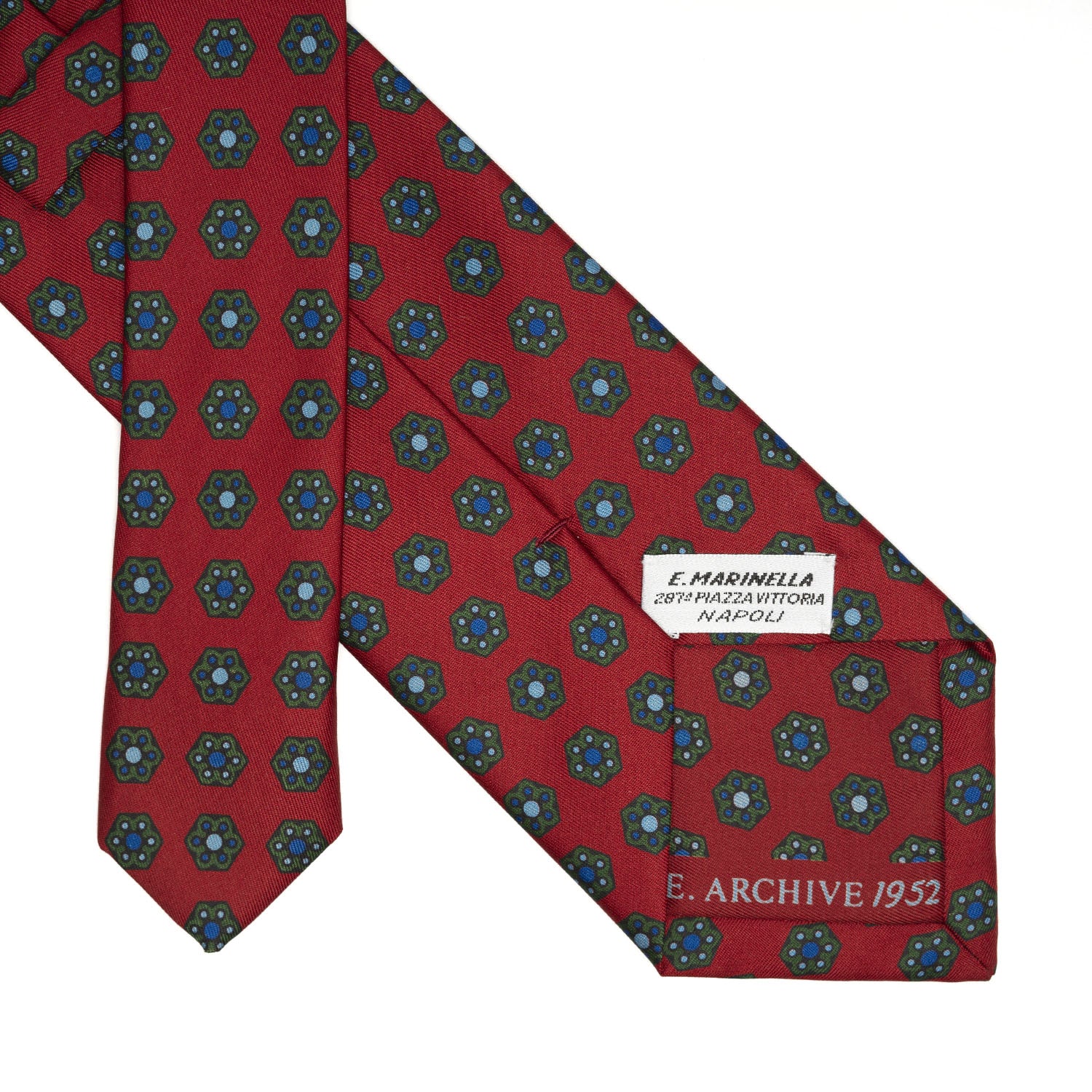 BURGUNDY SILK TIE