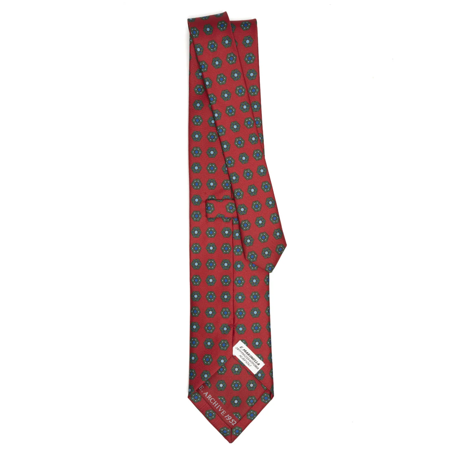 BURGUNDY SILK TIE - Image 3