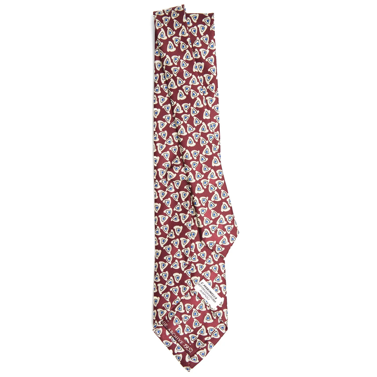 BURGUNDY SILK TIE - Image 3