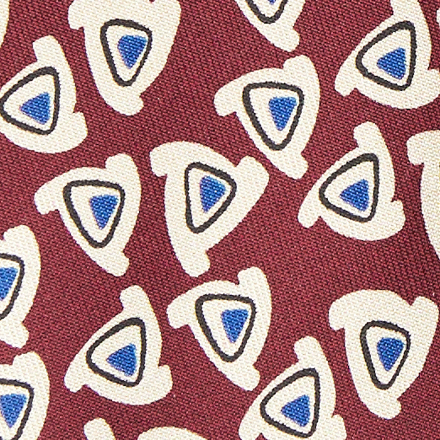 BURGUNDY SILK TIE - Image 4