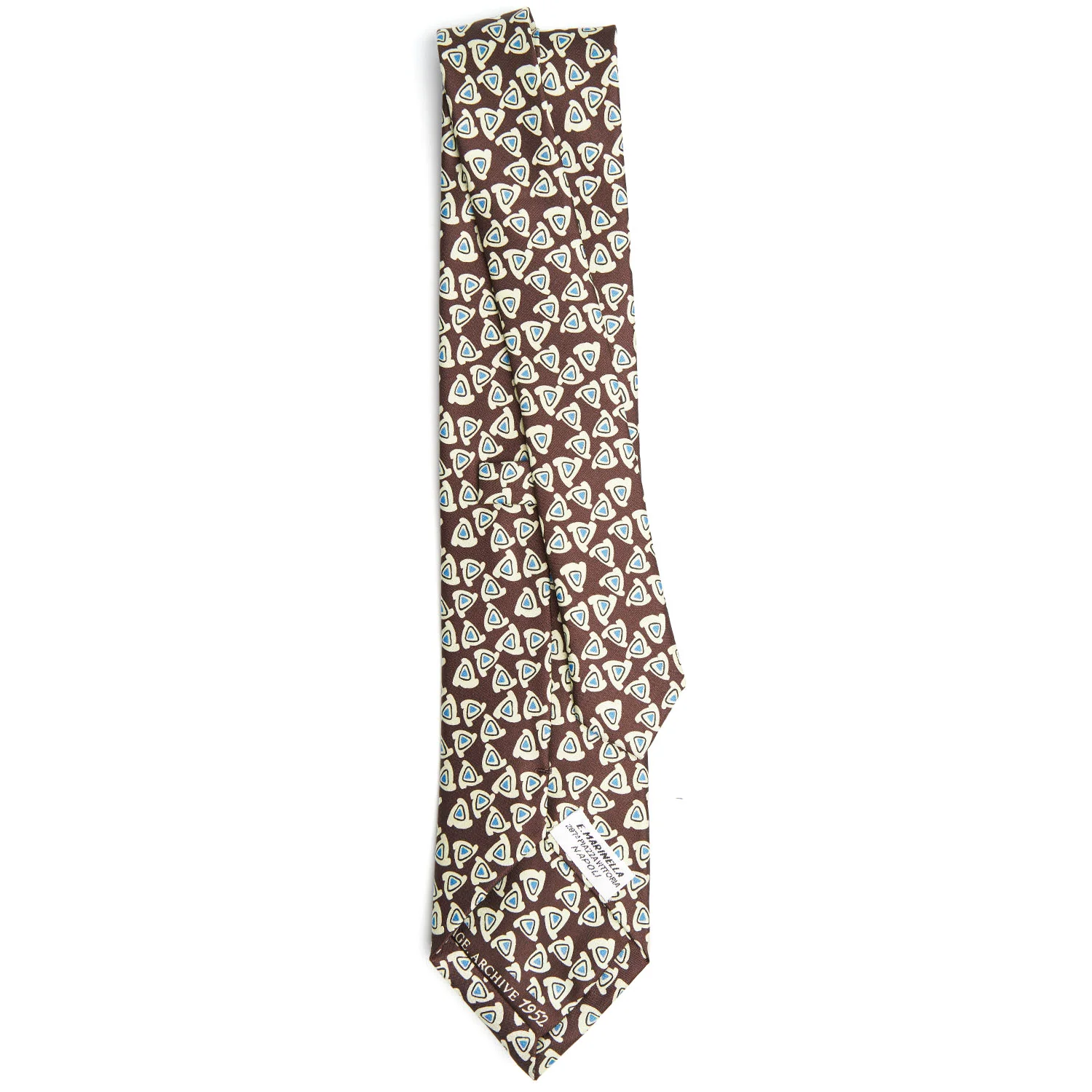 DARK BROWN SILK TIE - Image 3