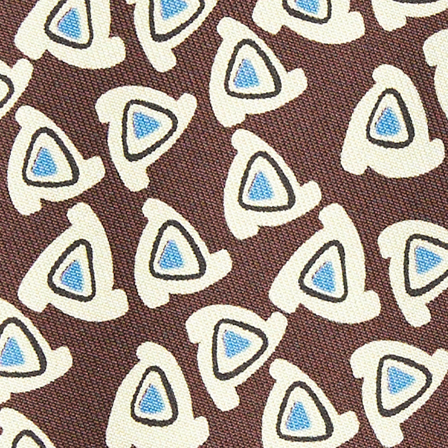 DARK BROWN SILK TIE - Image 4