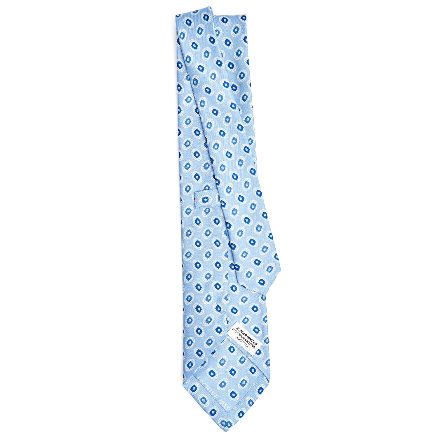 LIGHT BLUE SILK TIE - Image 3