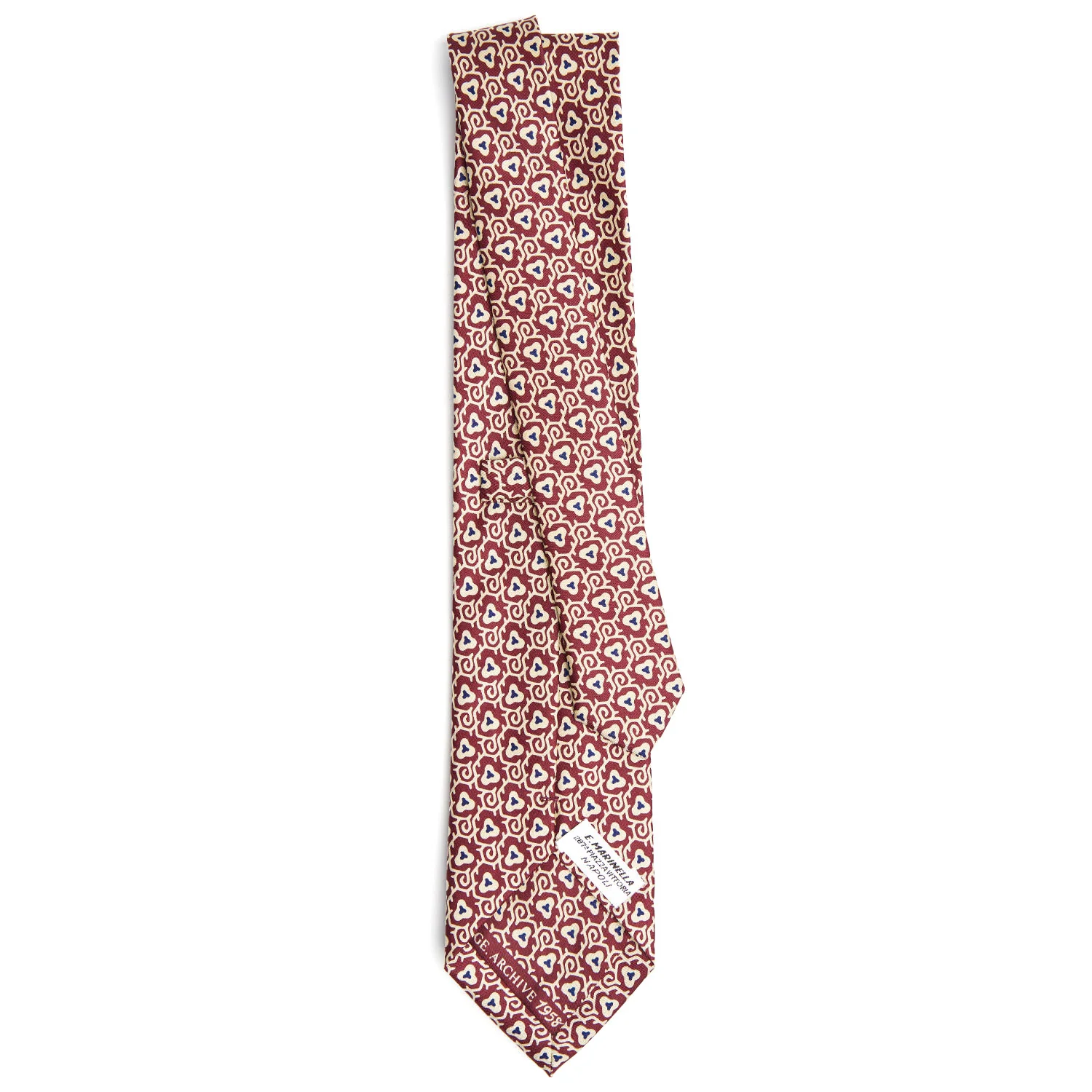 BURGUNDY SILK TIE - Image 3