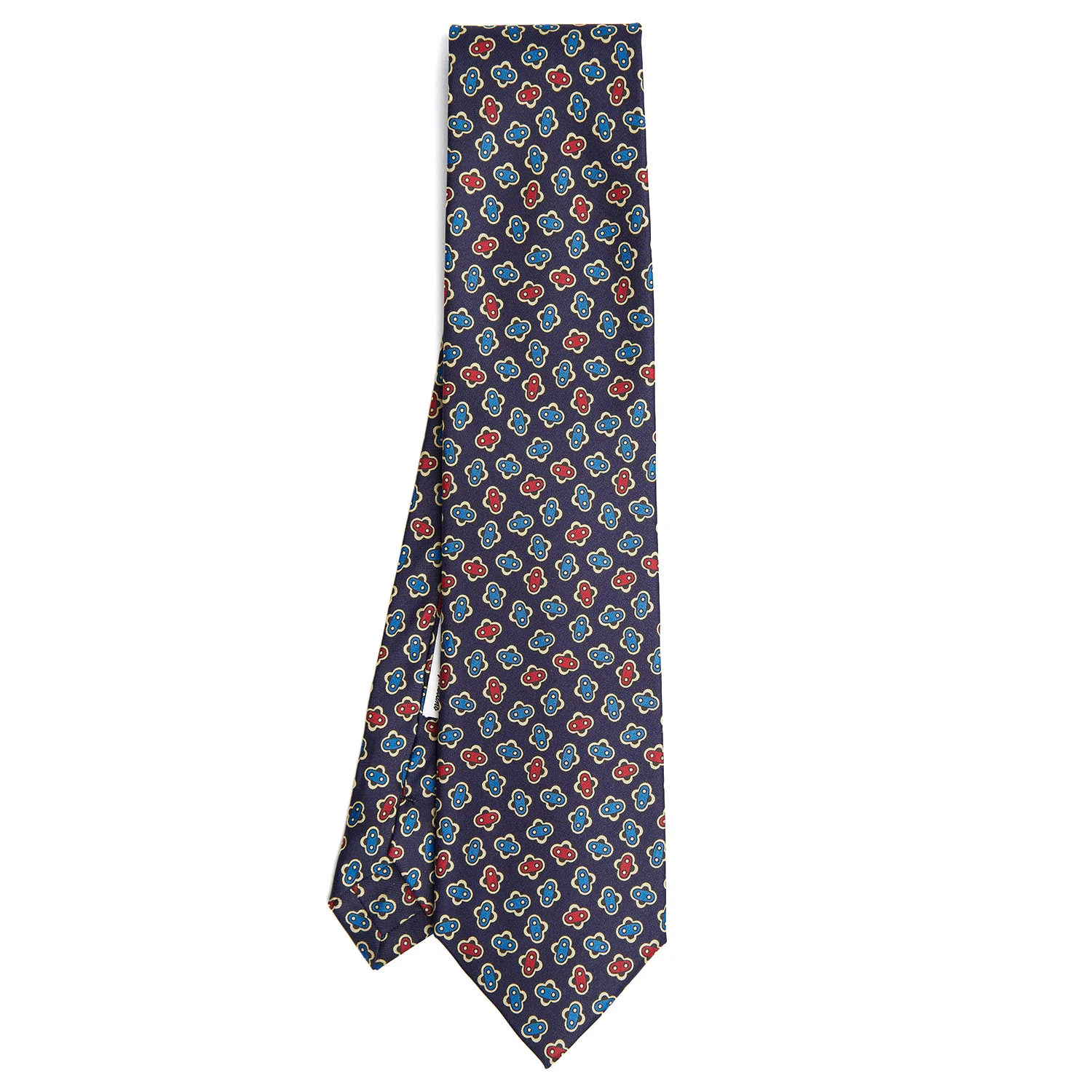 DARK BLUE SILK TIE - Image 2