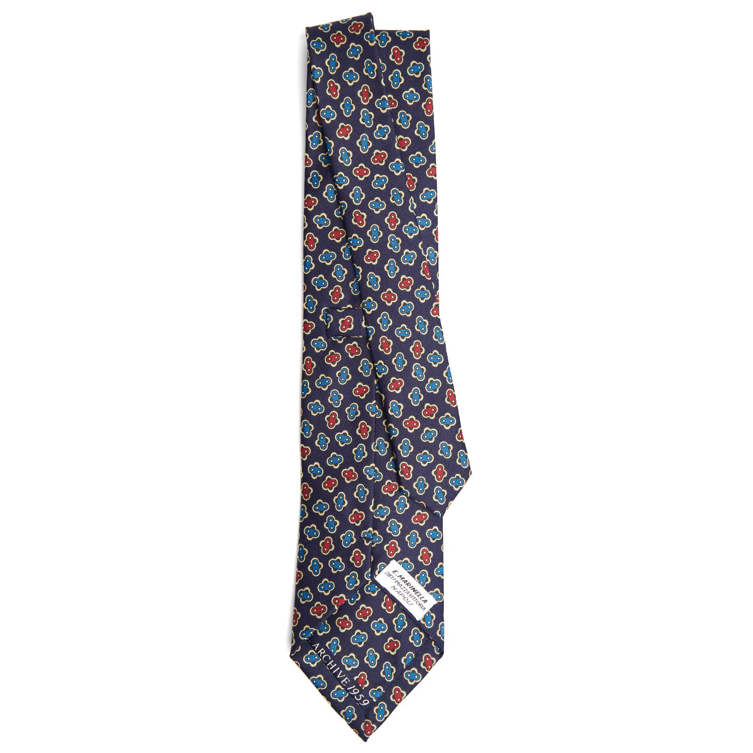 DARK BLUE SILK TIE - Image 3