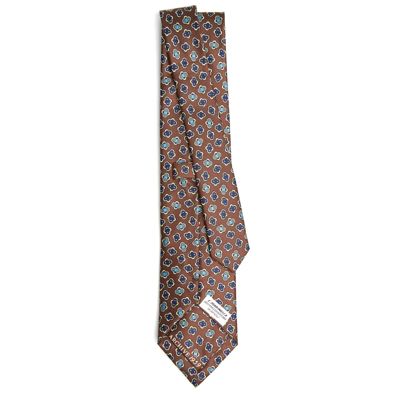 DARK BROWN SILK TIE - Image 3