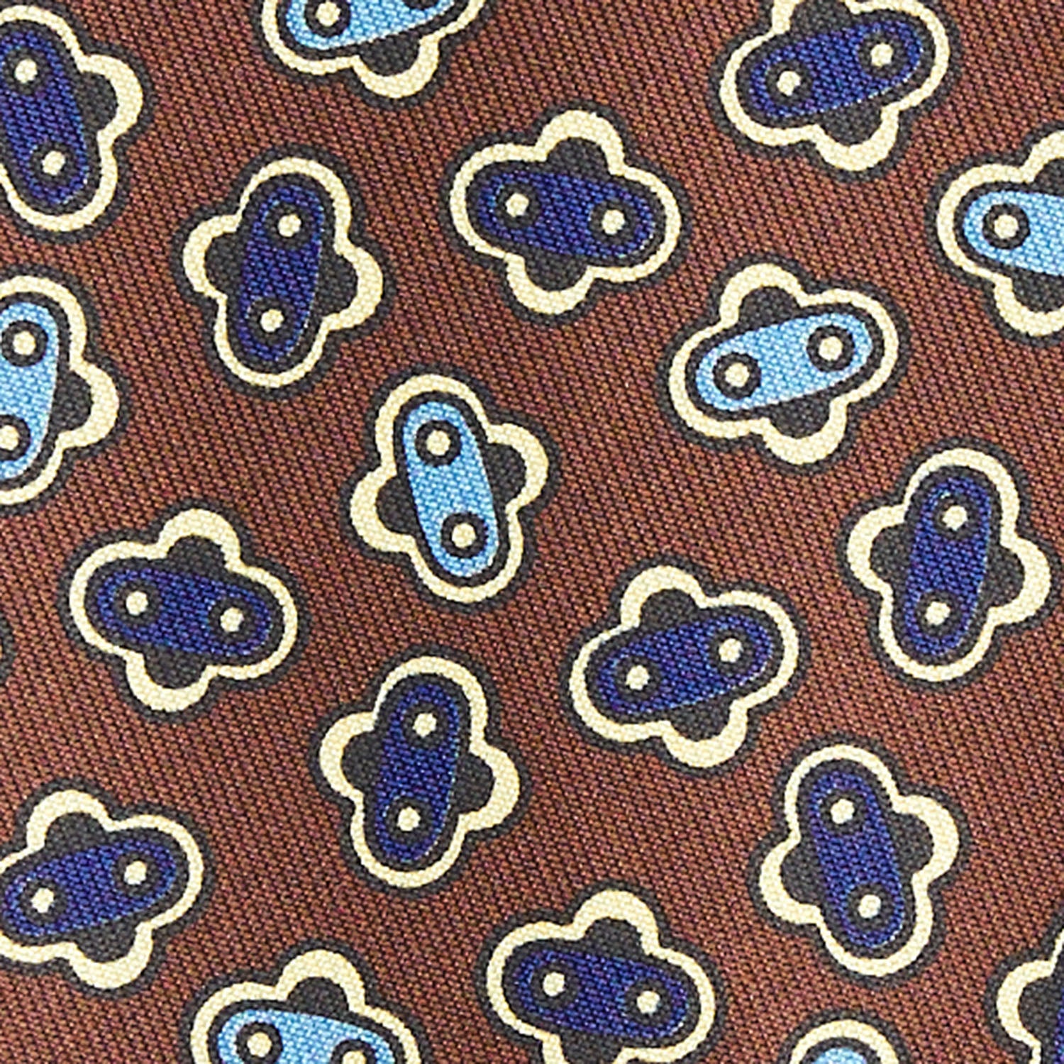 DARK BROWN SILK TIE - Image 4