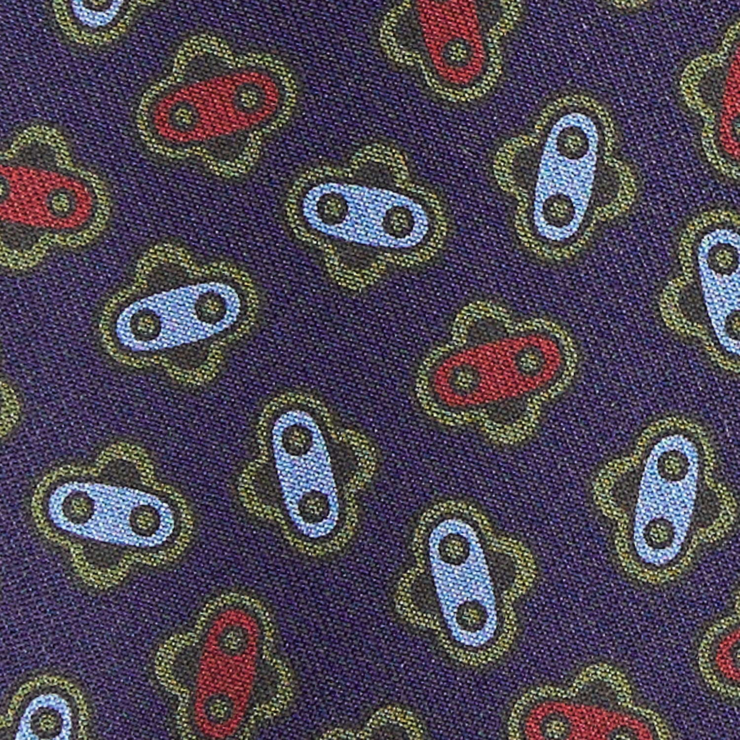 DARK BLUE SILK TIE - Image 4