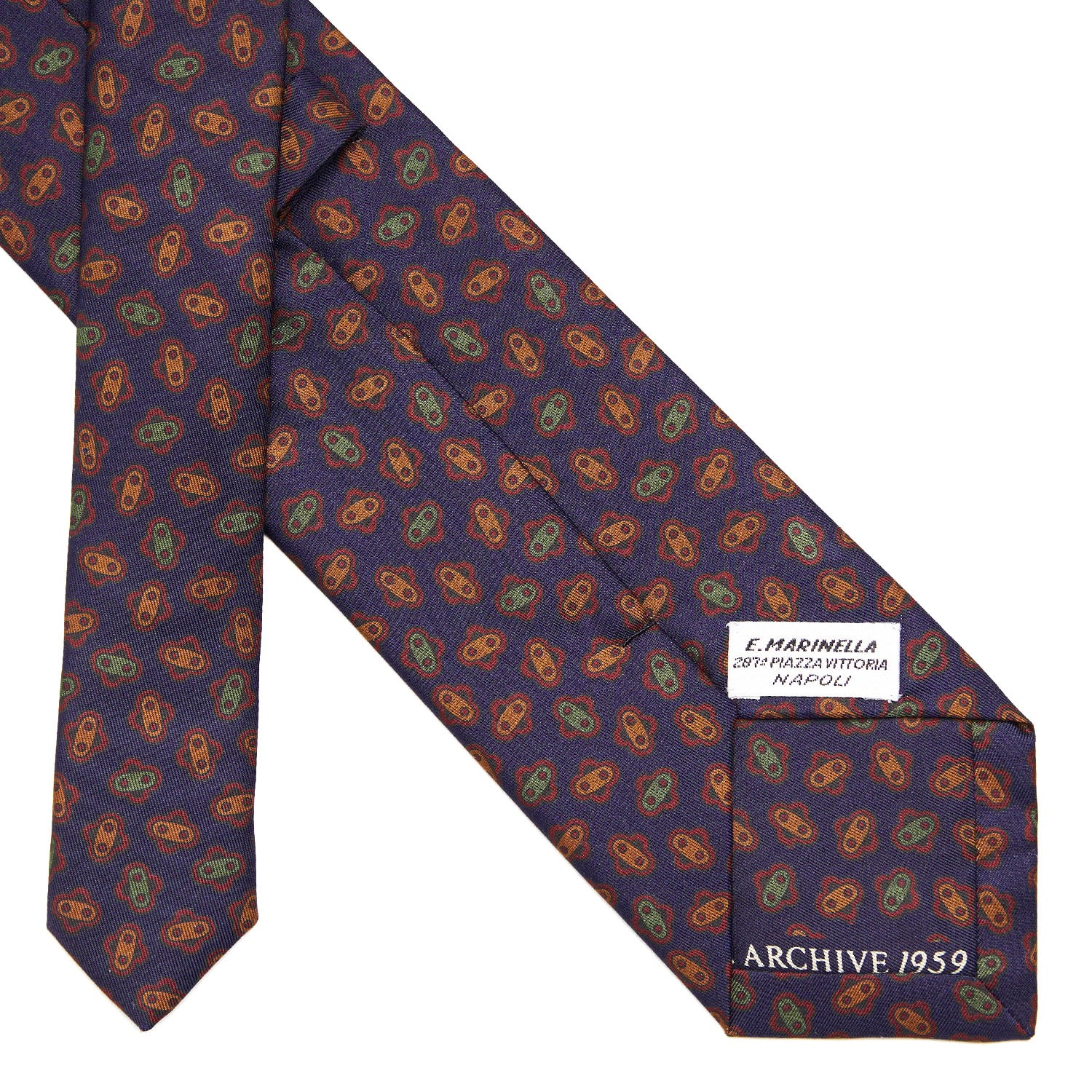 DARK BLUE SILK TIE