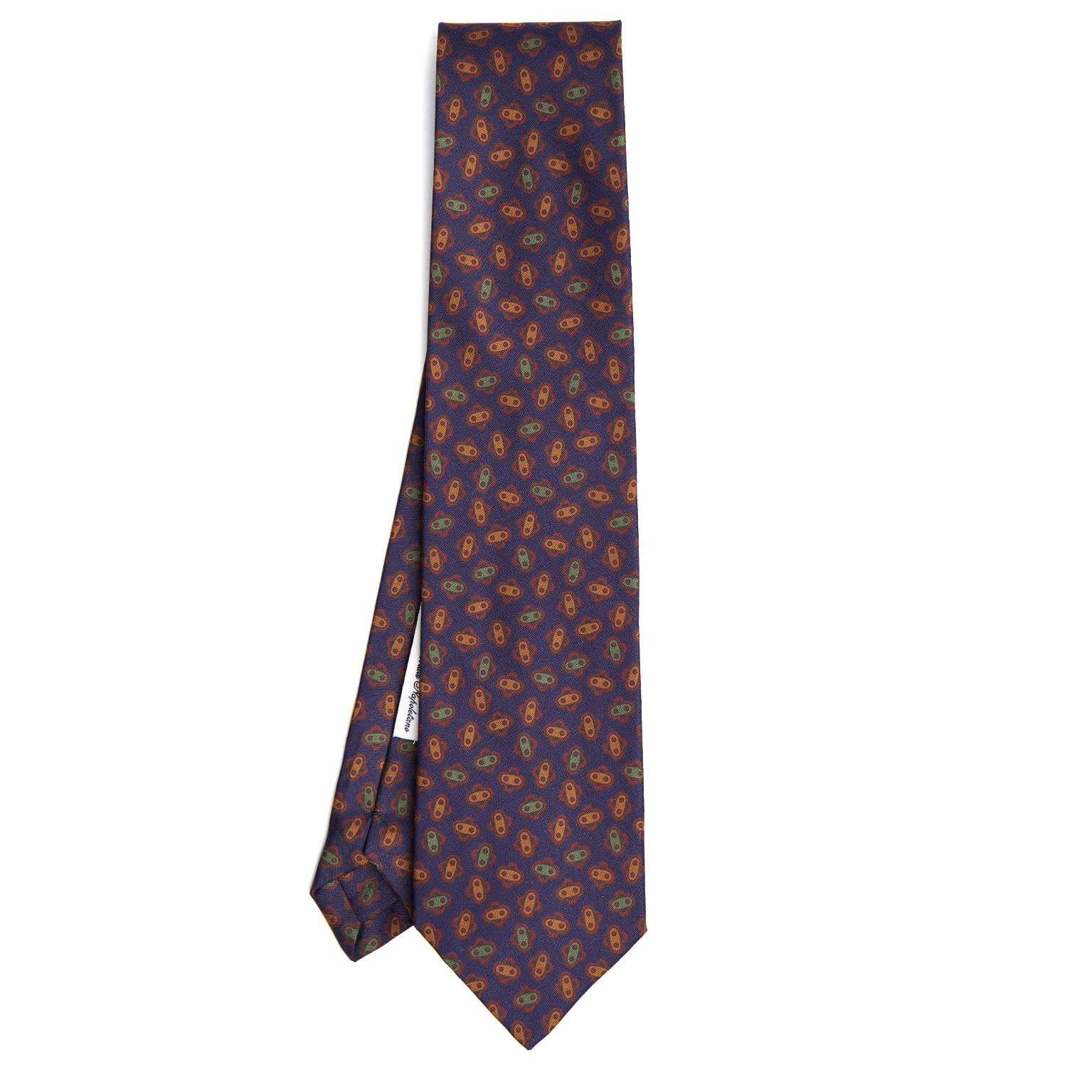 DARK BLUE SILK TIE - Image 2