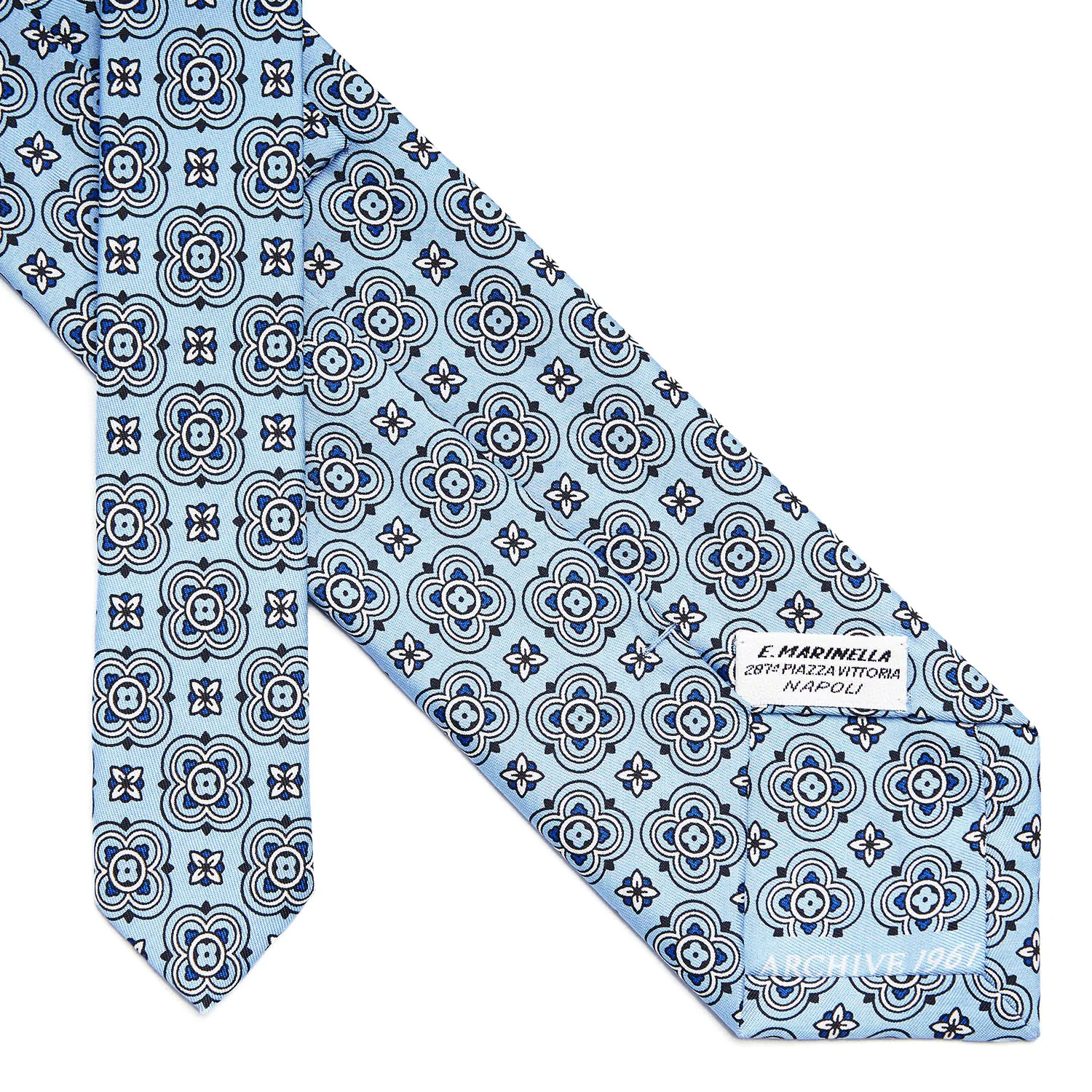 LIGHT BLUE SILK TIE