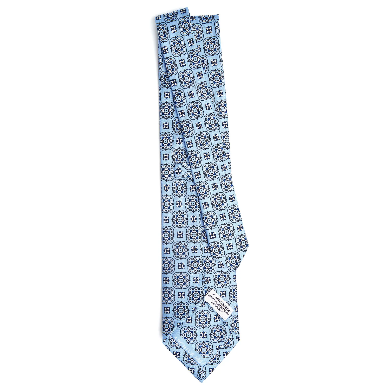 LIGHT BLUE SILK TIE - Image 3