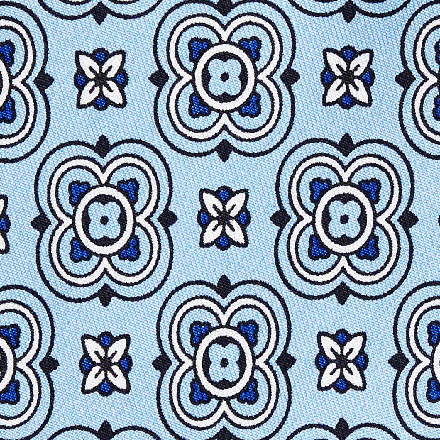 LIGHT BLUE SILK TIE - Image 4