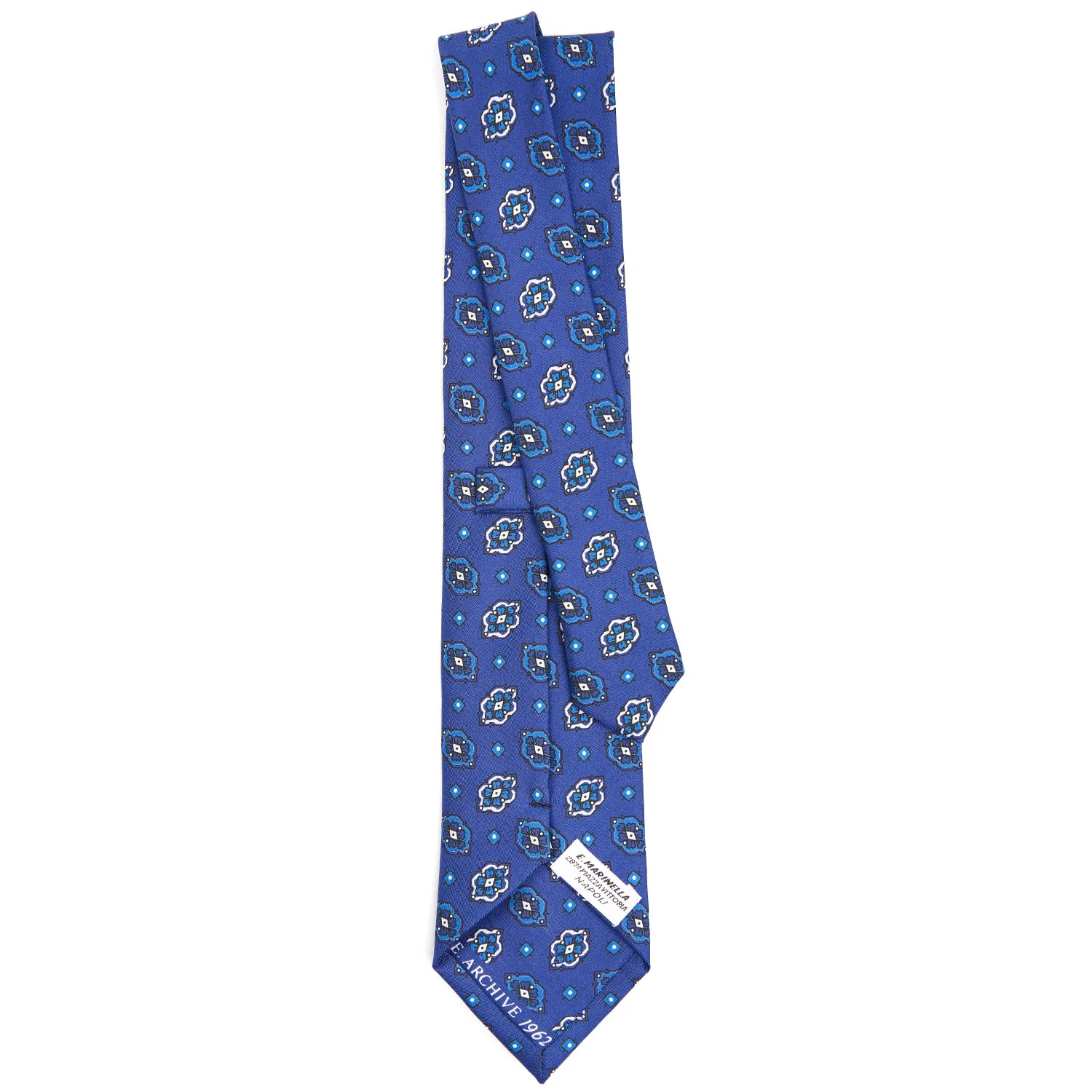 MID BLUE SILK TIE - Image 3