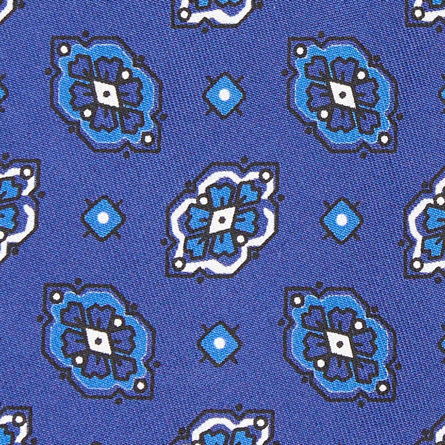 MID BLUE SILK TIE - Image 4
