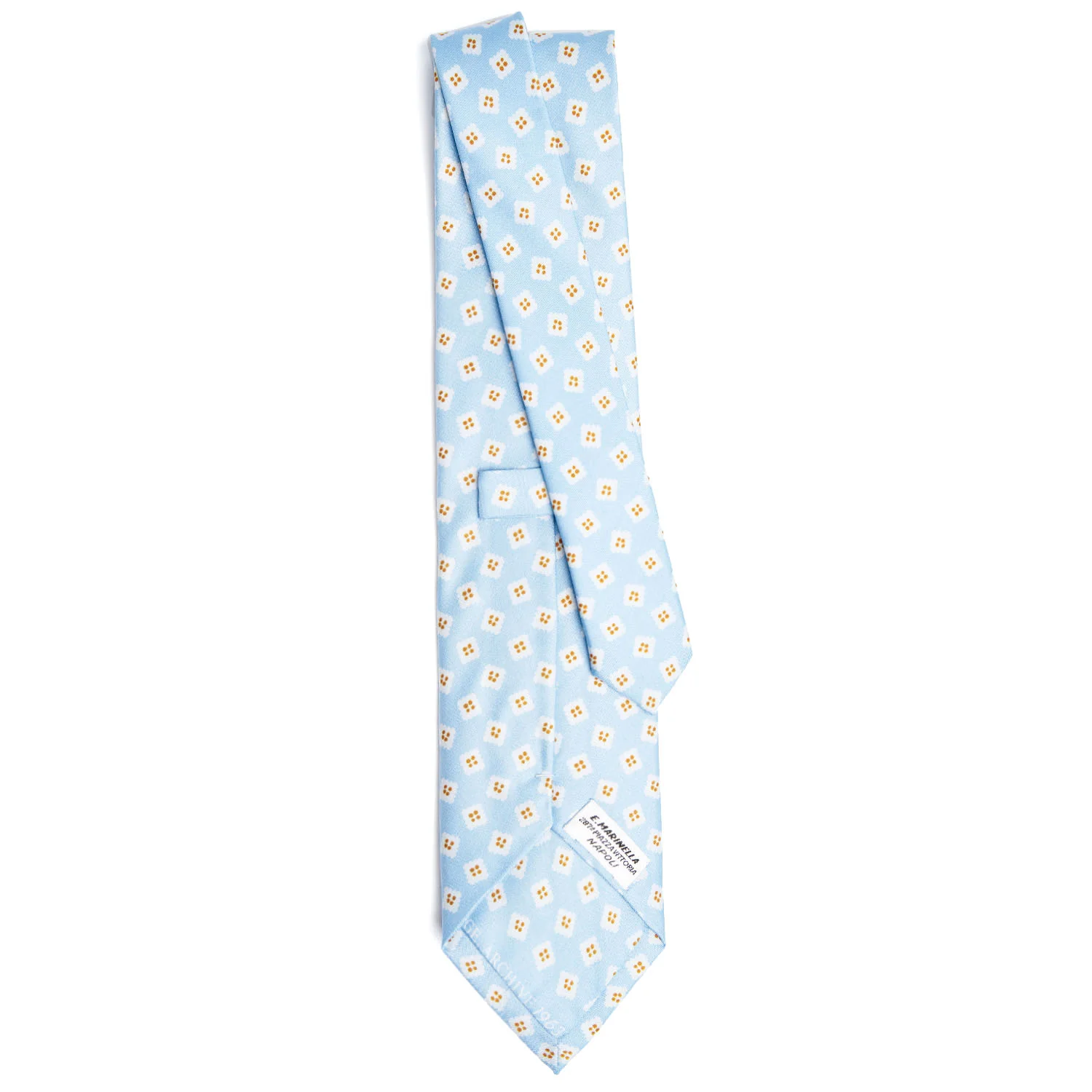 LIGHT BLUE SILK TIE - Image 3