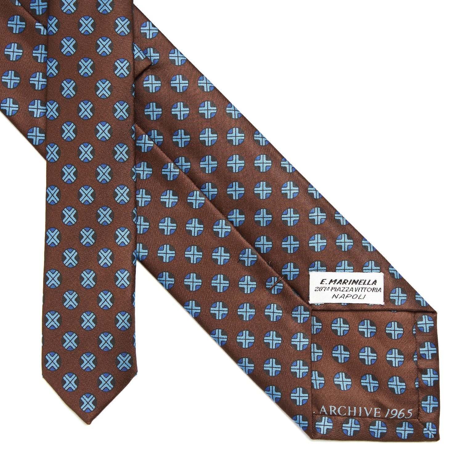 DARK BROWN SILK TIE