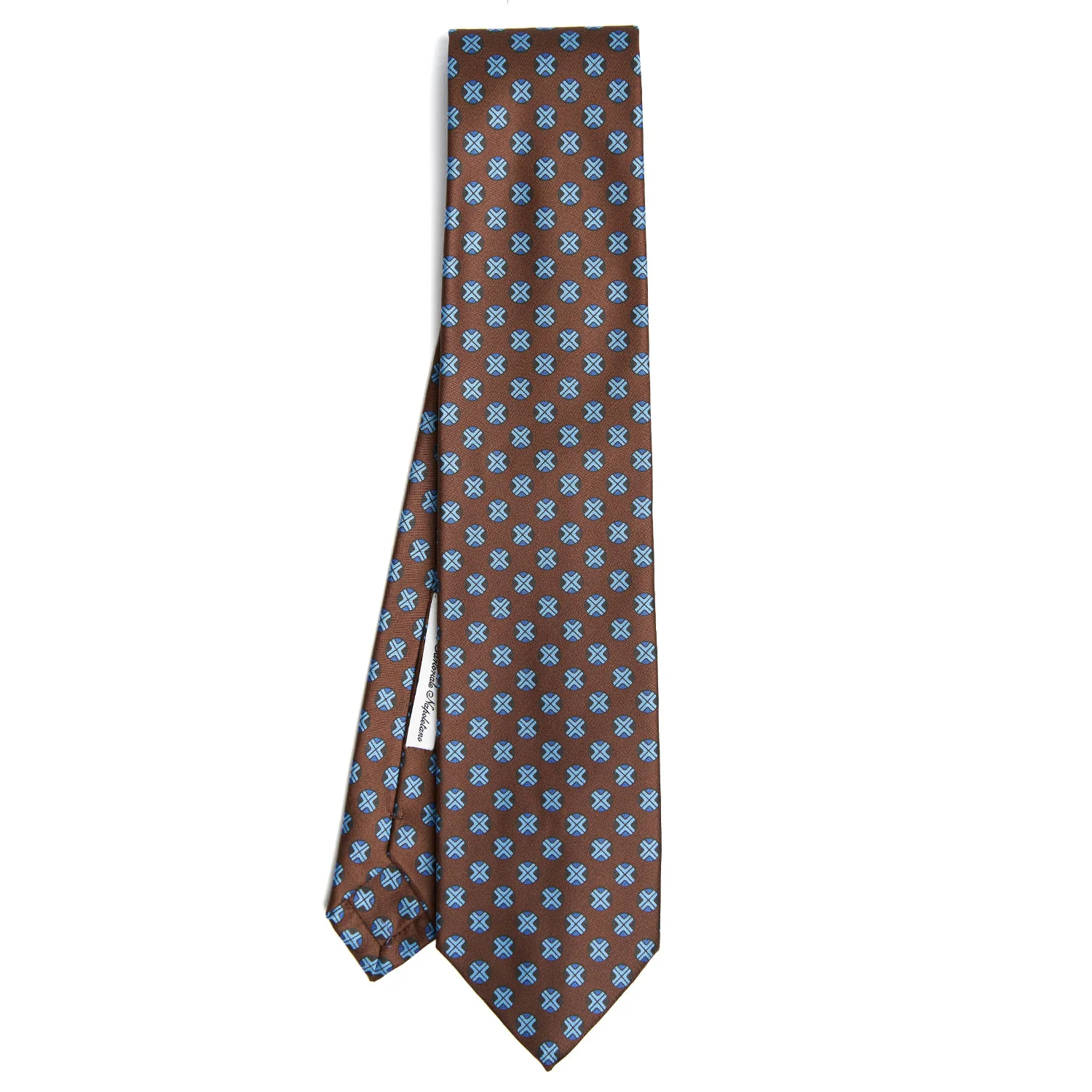DARK BROWN SILK TIE - Image 2