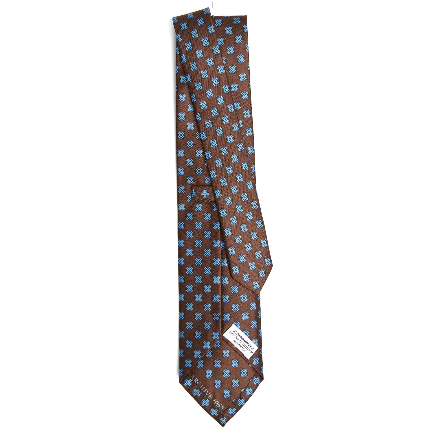 DARK BROWN SILK TIE - Image 3