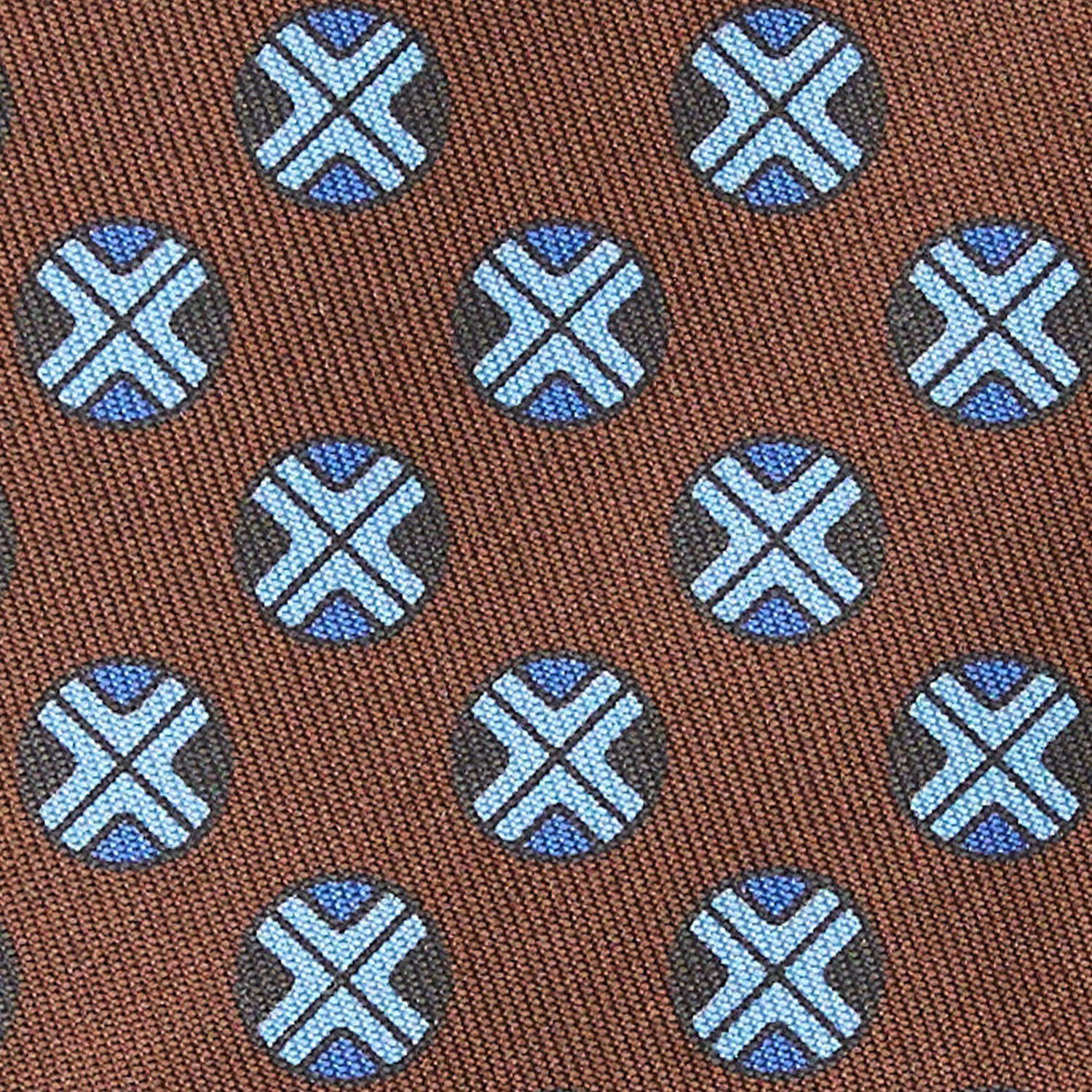 DARK BROWN SILK TIE - Image 4