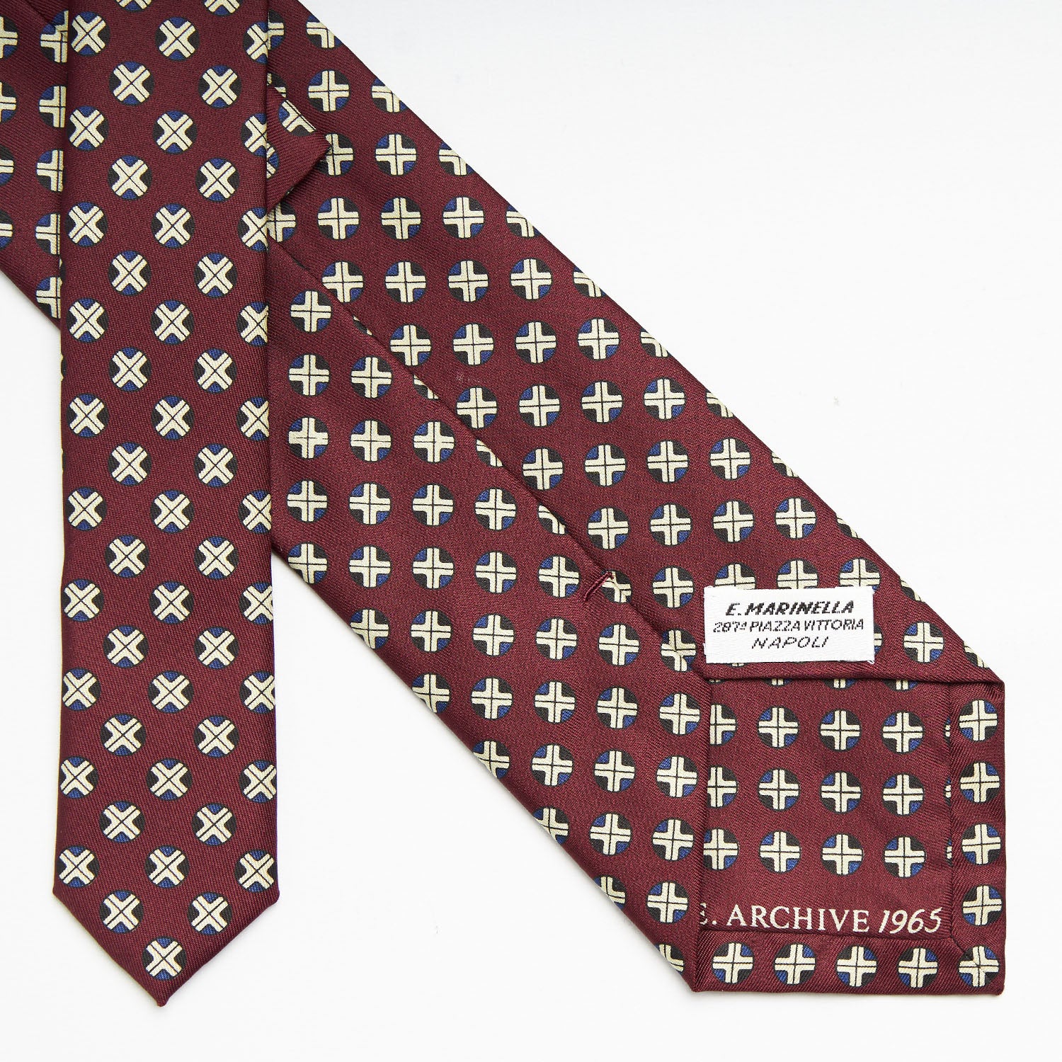 BURGUNDY SILK TIE