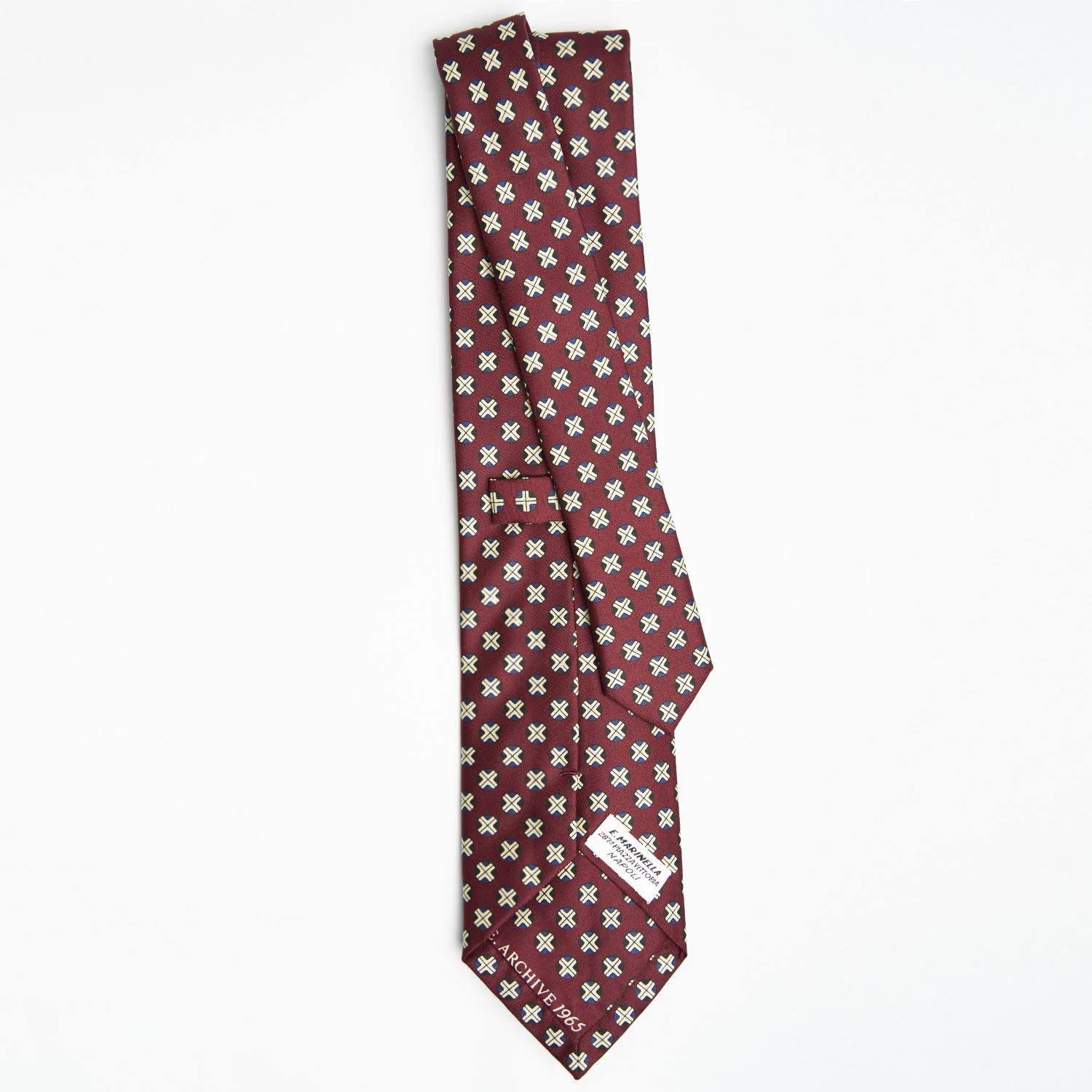 BURGUNDY SILK TIE - Image 3