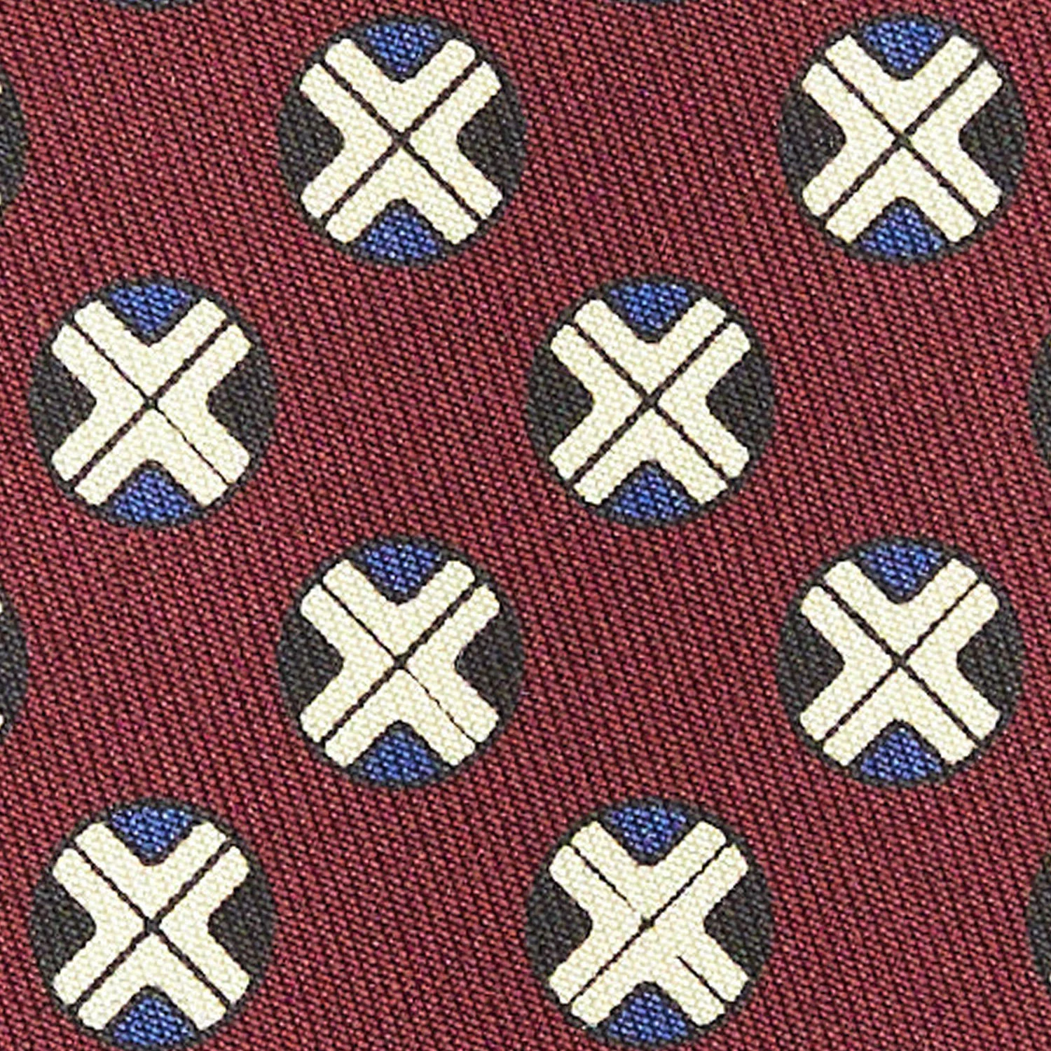 BURGUNDY SILK TIE - Image 4