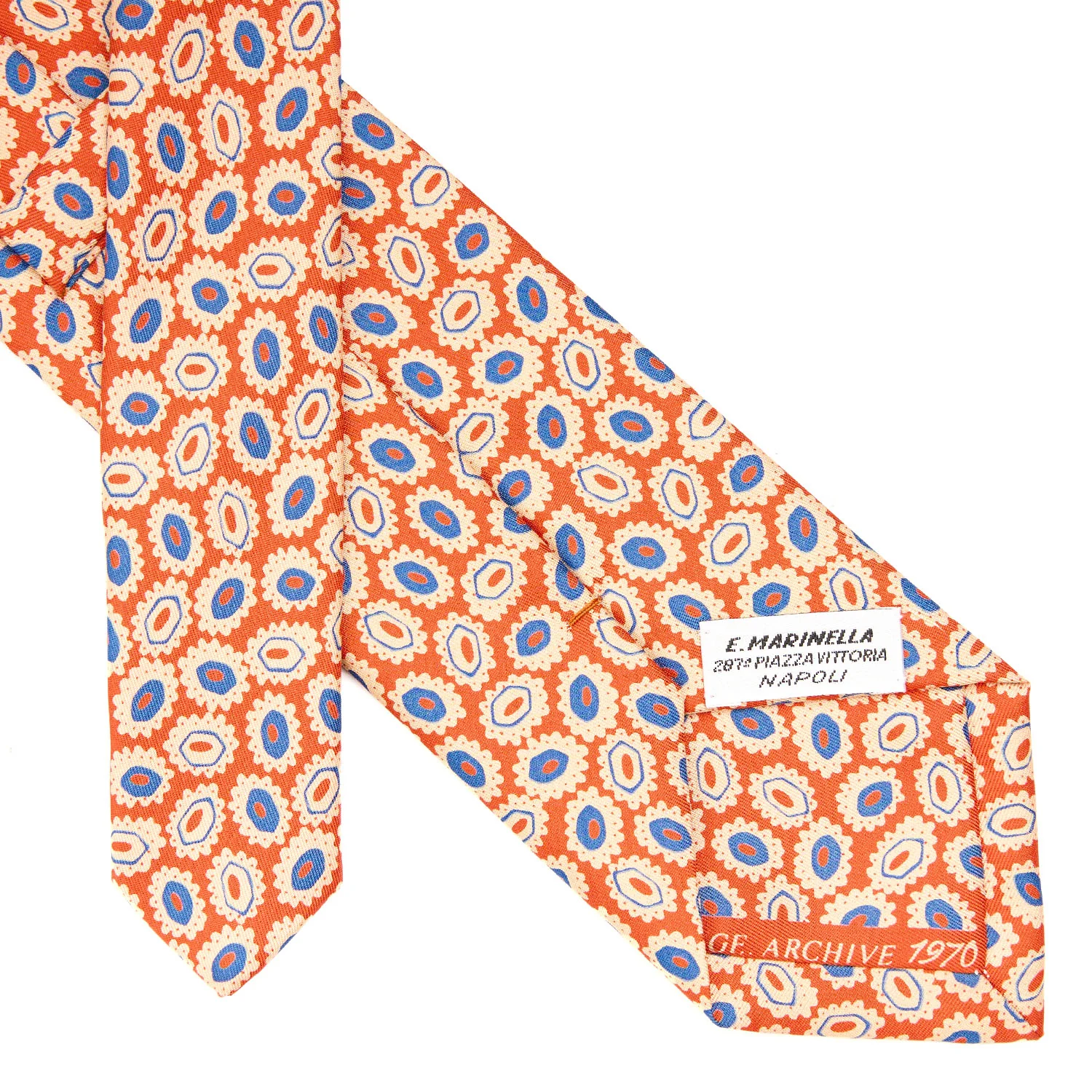 ORANGE SILK TIE