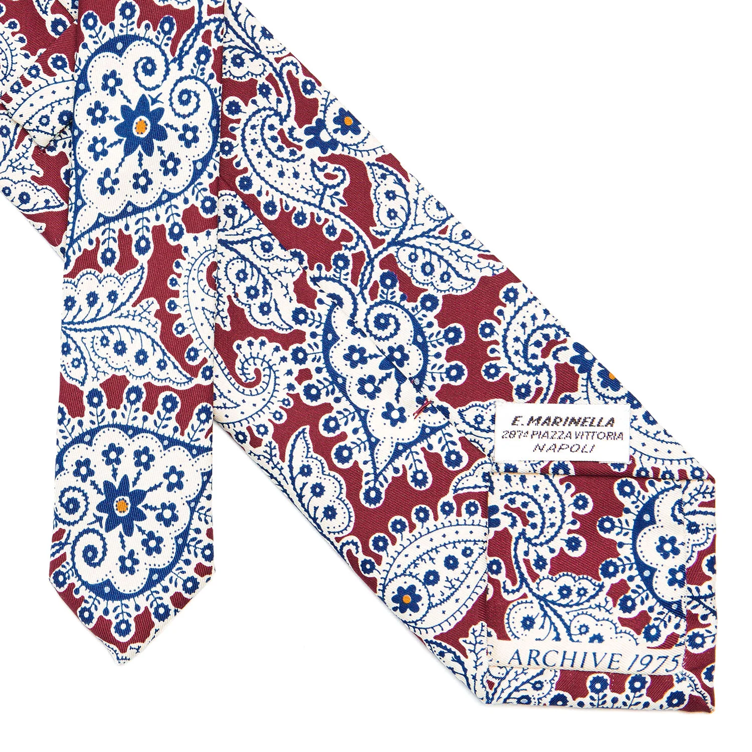 BURGUNDY SILK TIE