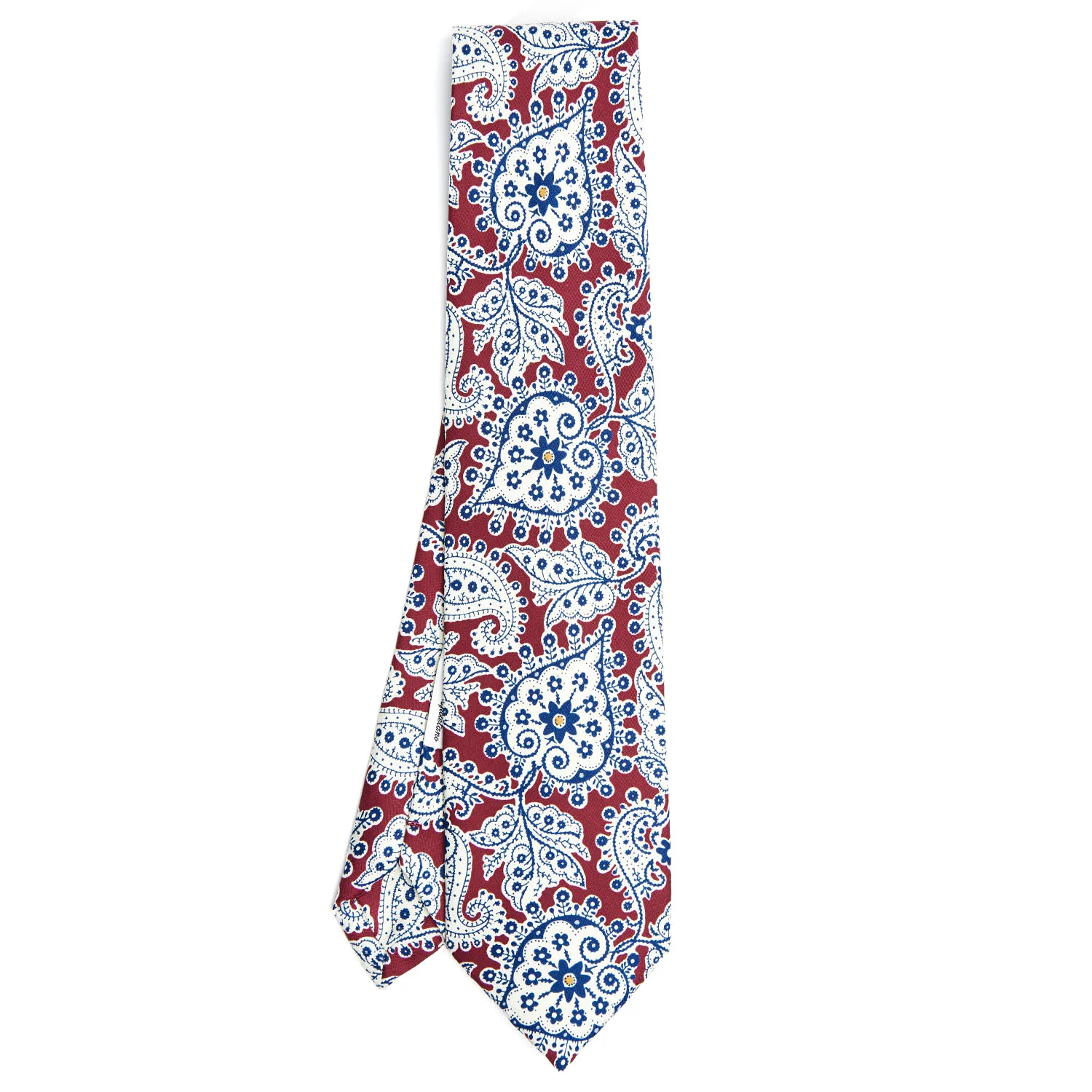 BURGUNDY SILK TIE - Image 2