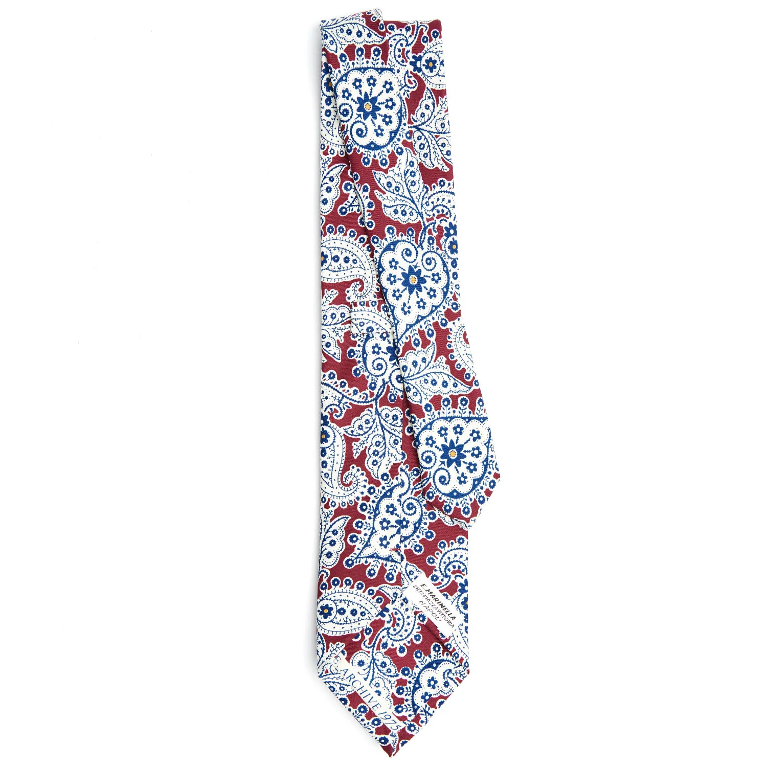 BURGUNDY SILK TIE - Image 3