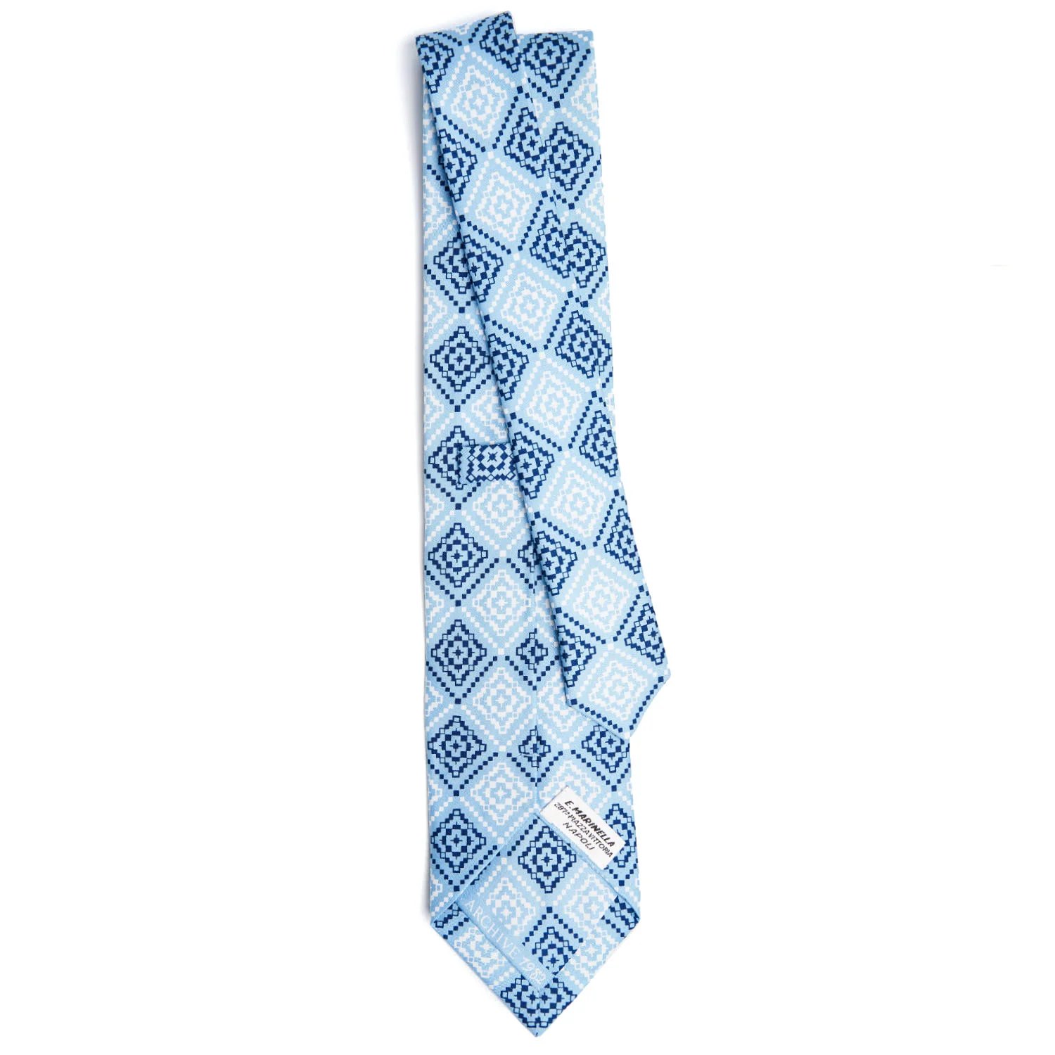 LIGHT BLUE SILK TIE - Image 3
