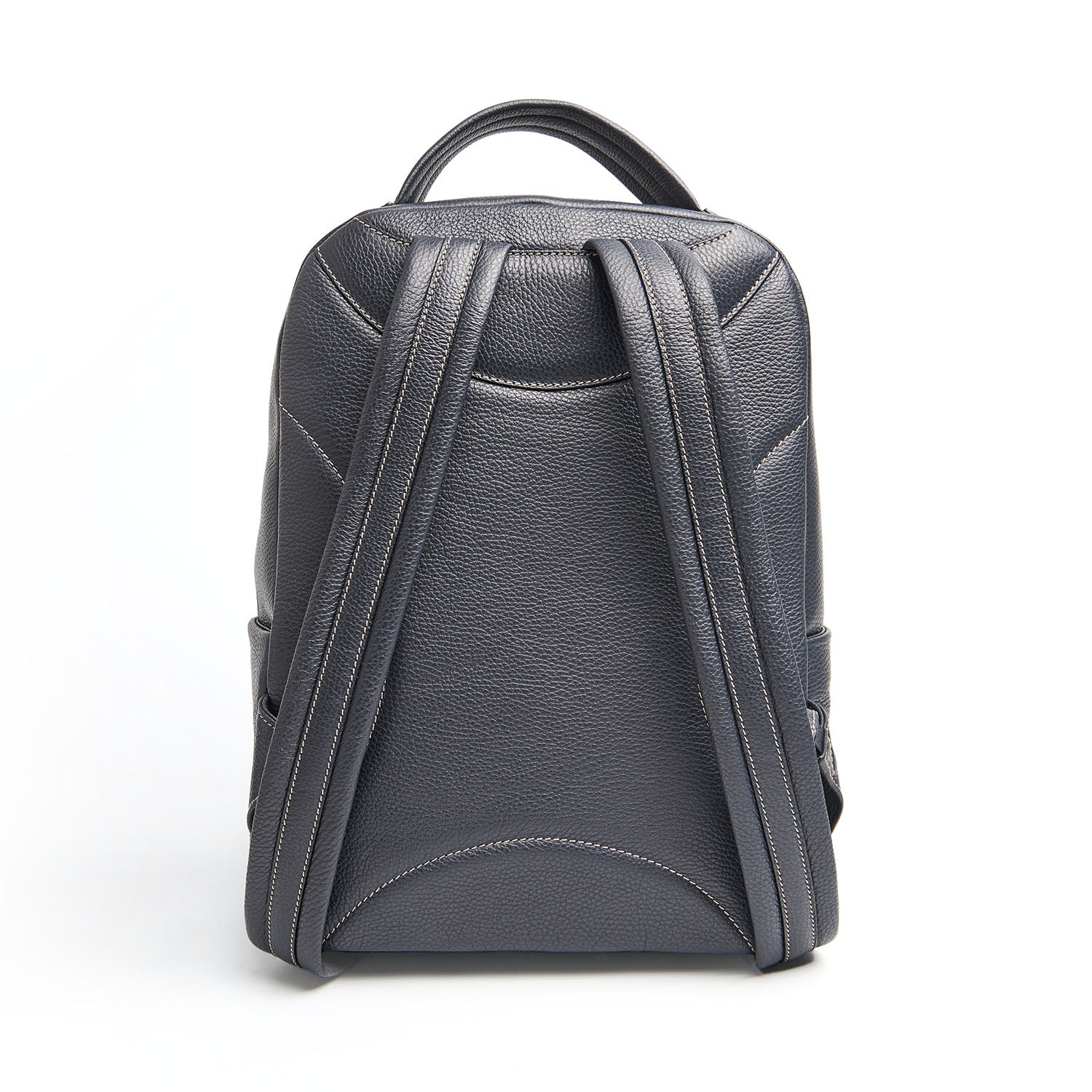 BACKPACK IN BLUE LEATHER - Image 3
