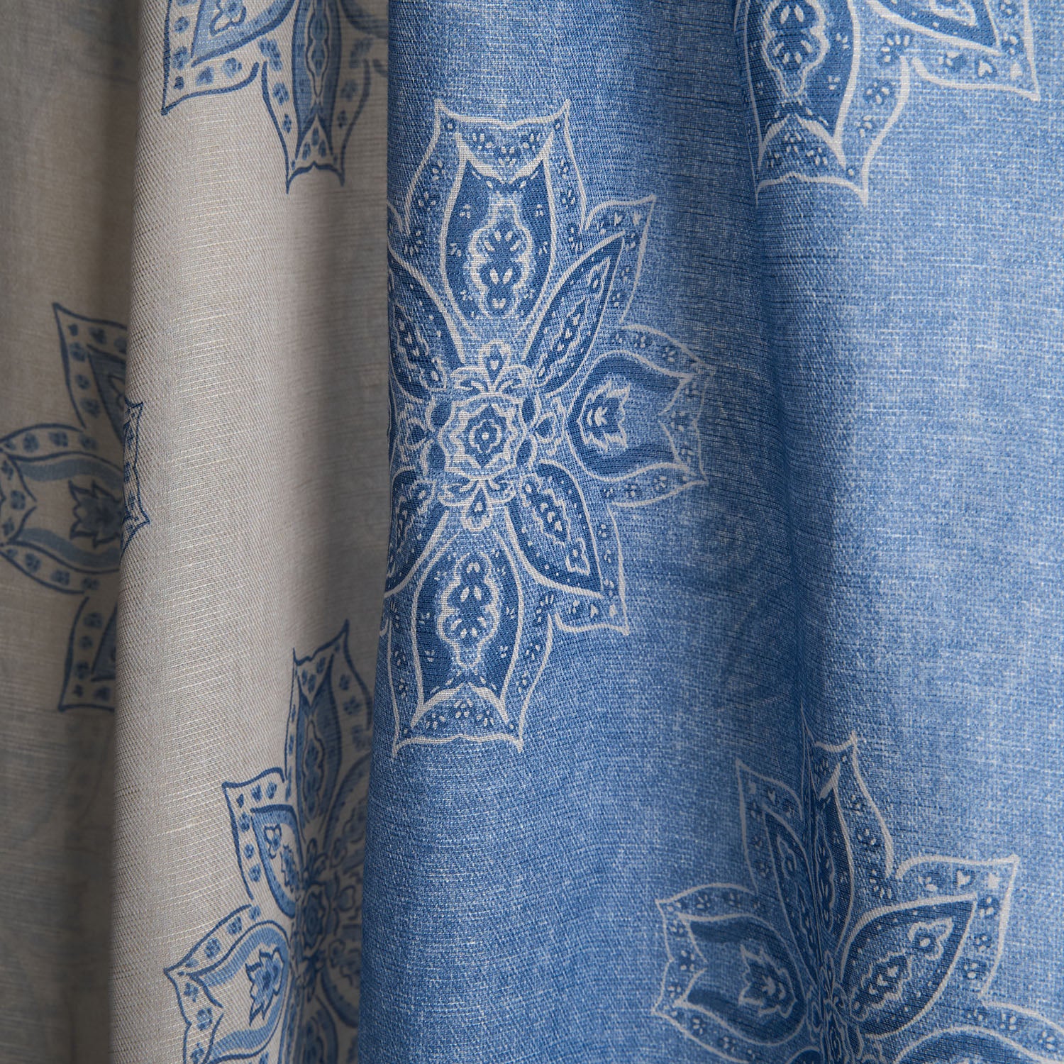 BEIGE COTTON AND LINEN SCARF - Image 2