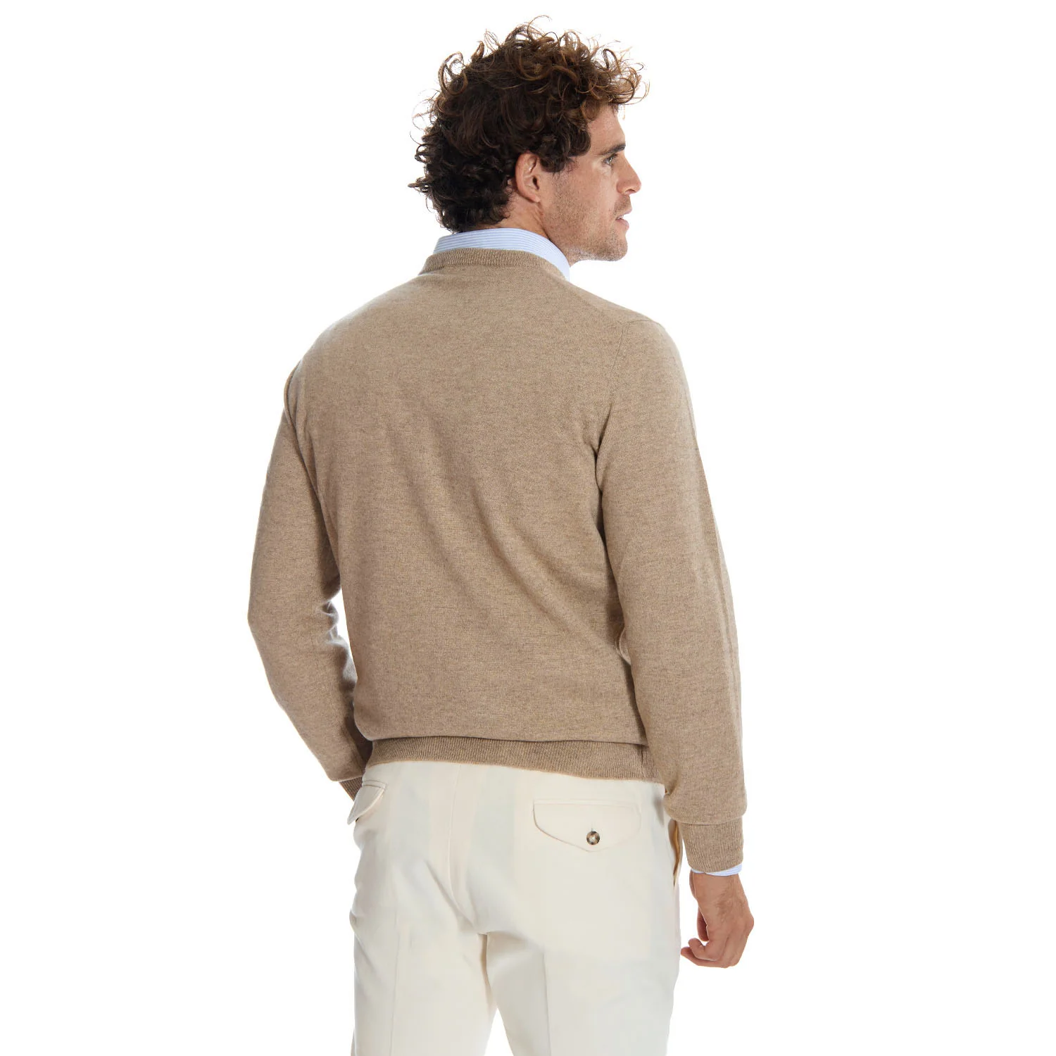 BEIGE CREWNECK SWEATER - Image 2