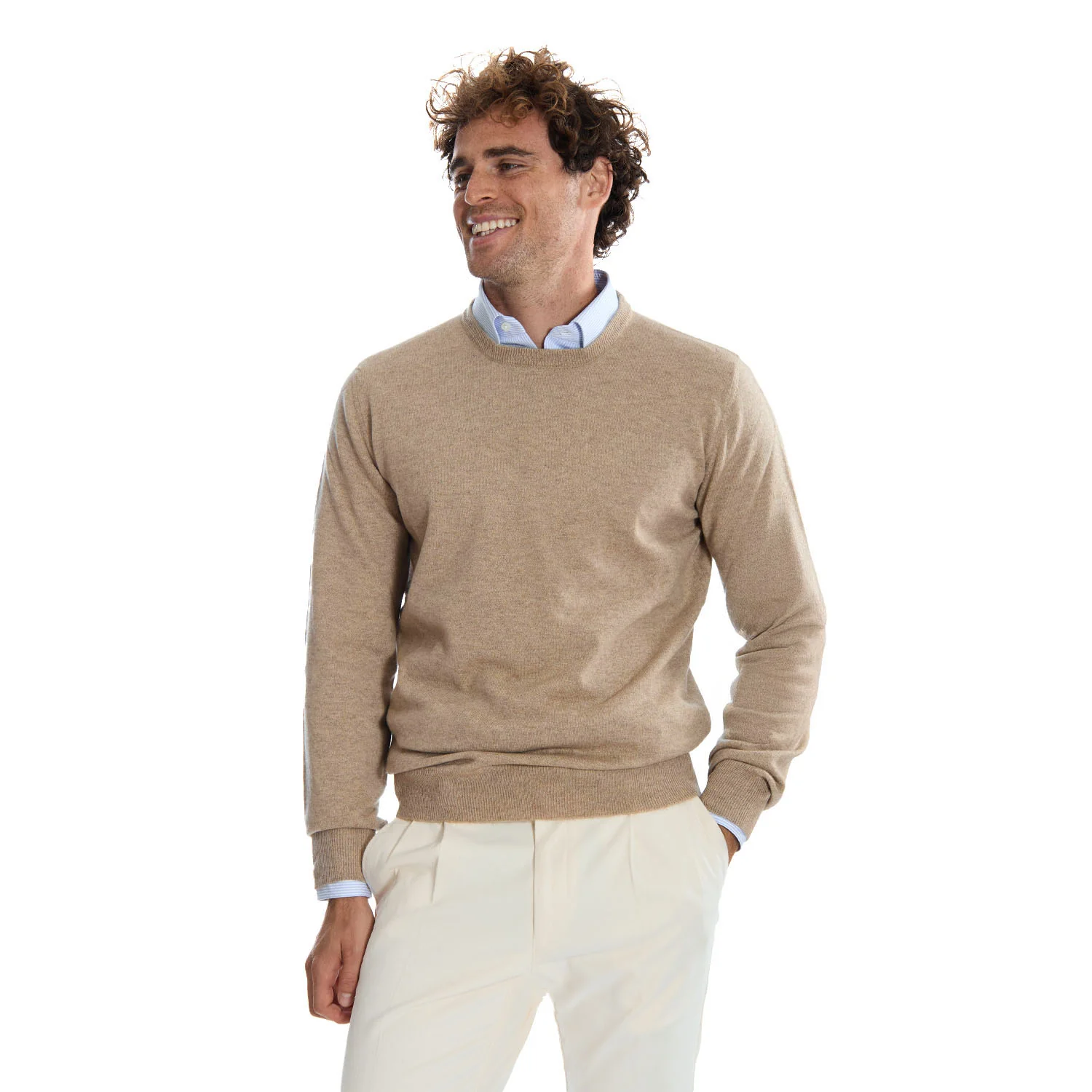 BEIGE CREWNECK SWEATER - Image 8