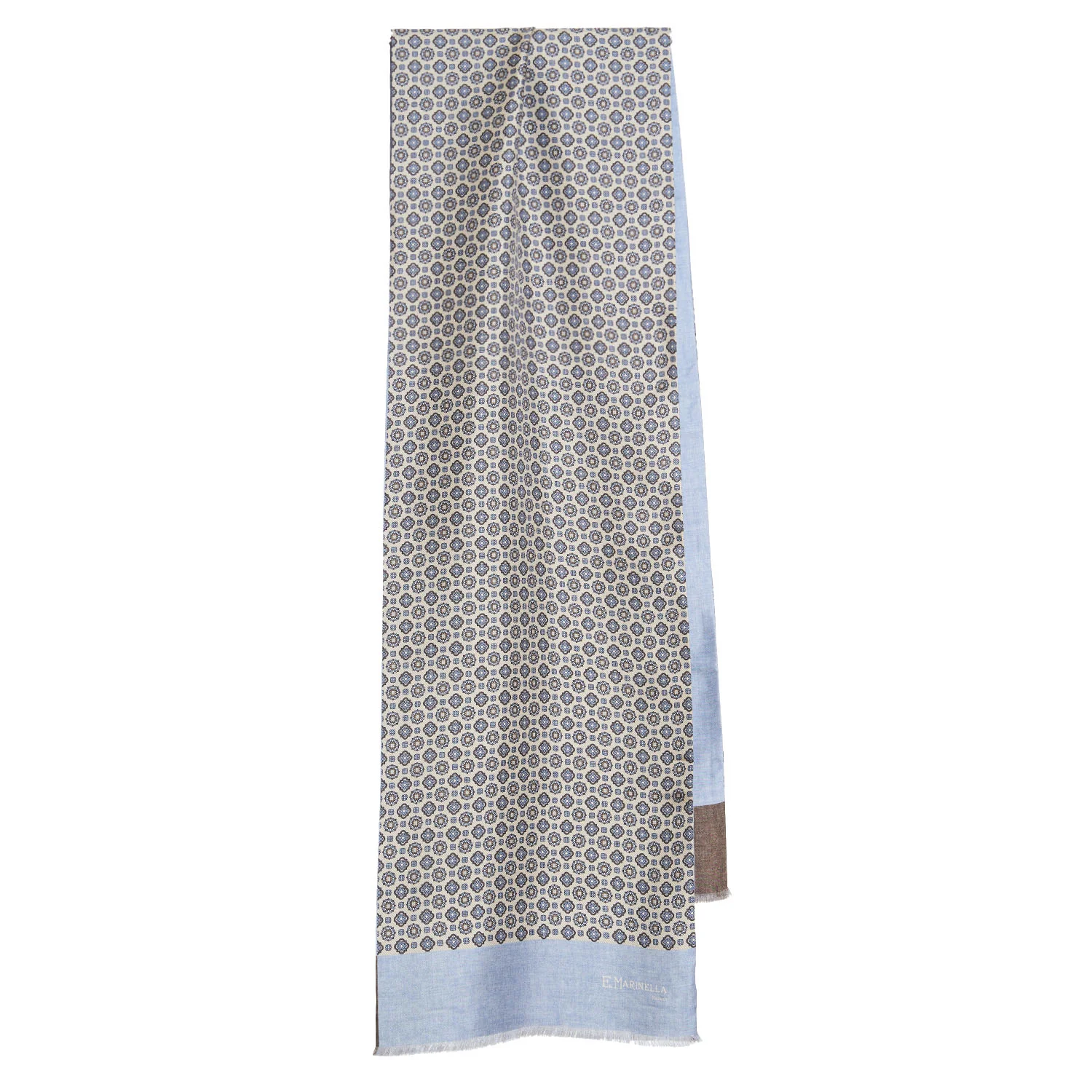 BEIGE DOUBLE SILK SCARF