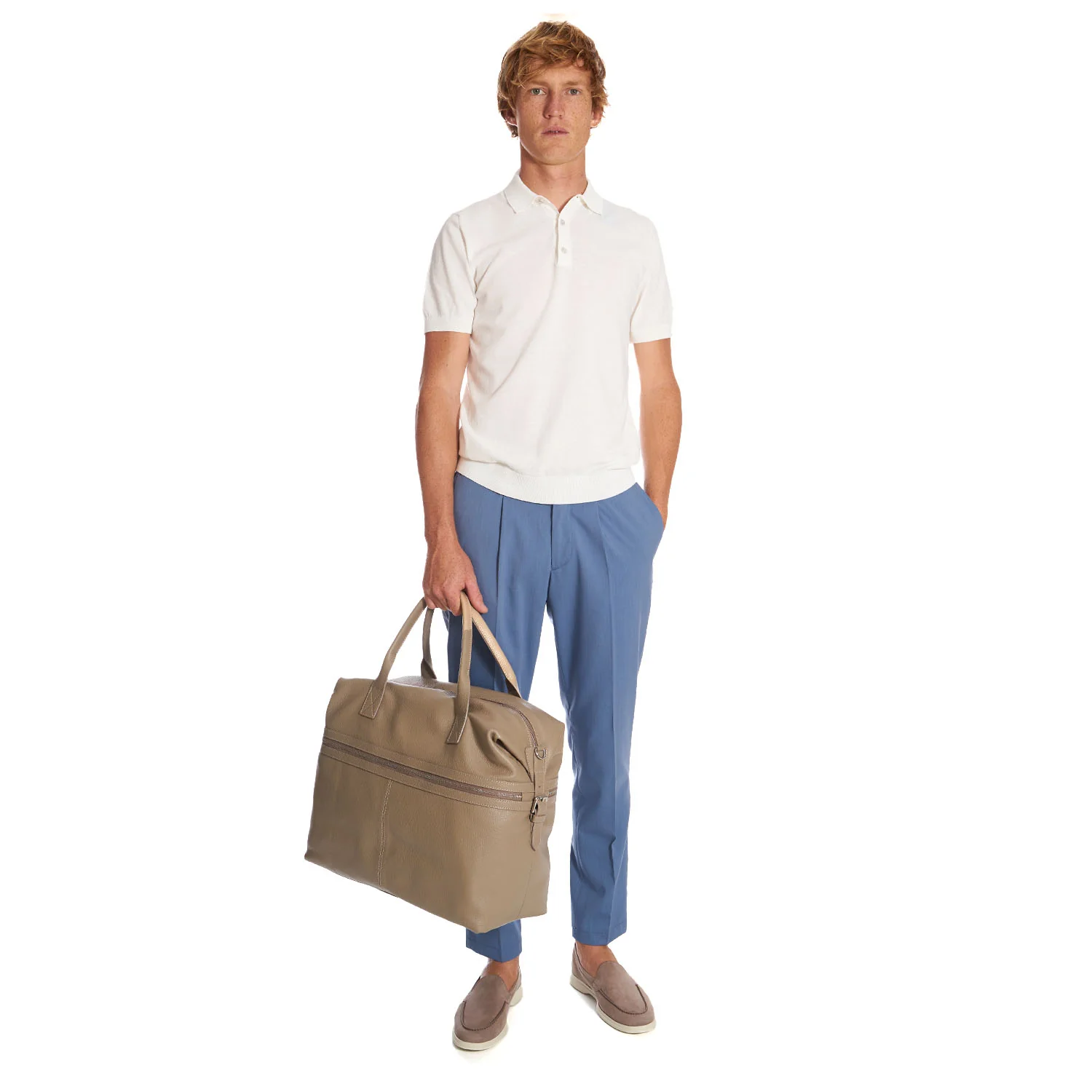 BEIGE TRAVEL BAG - Image 7