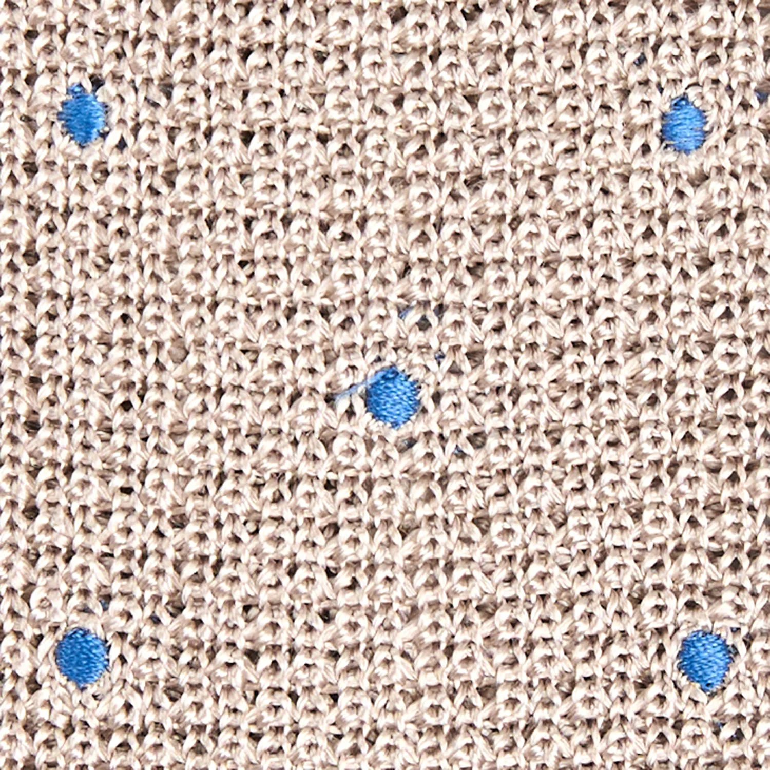 BEIGE SILK KNITTED TIE - Image 4