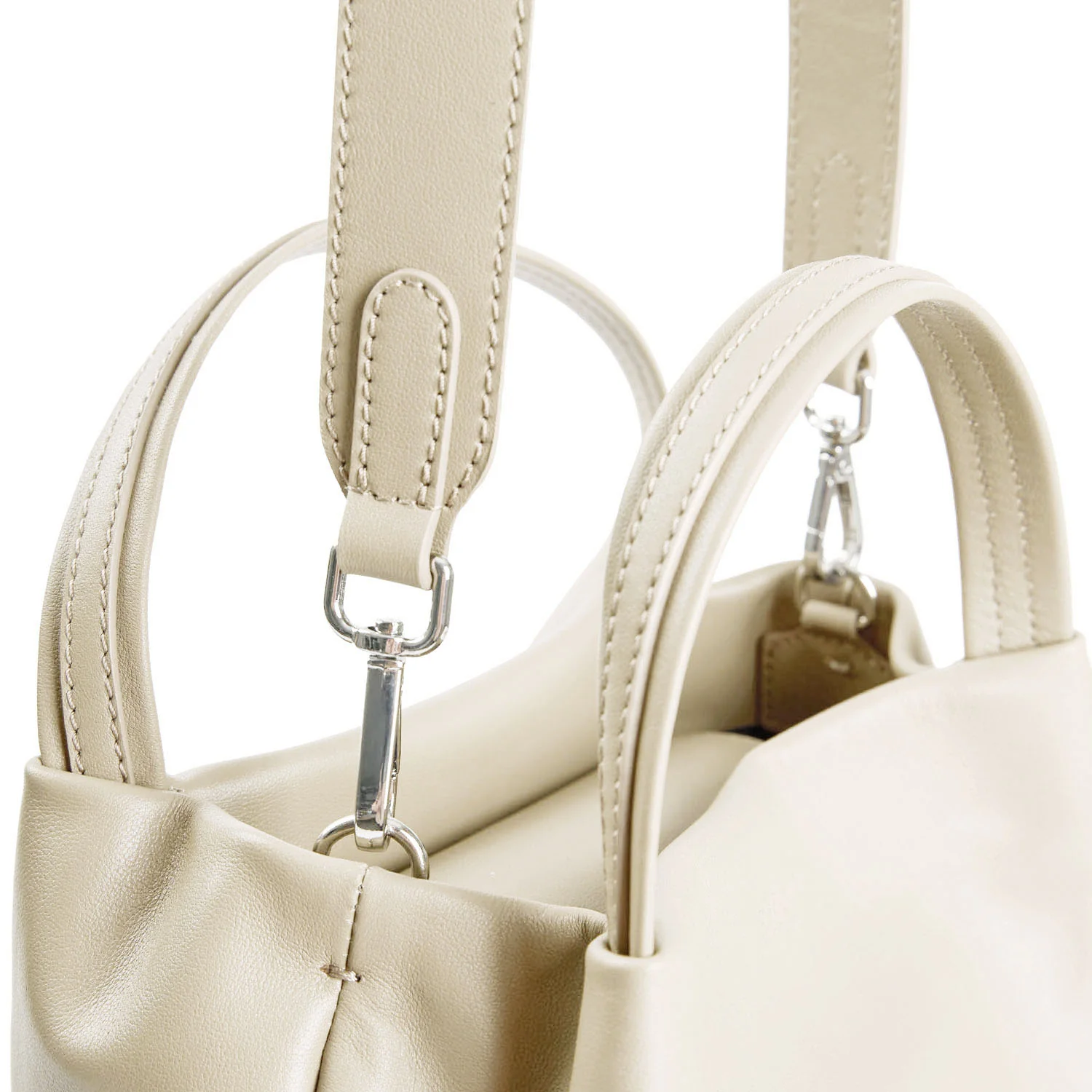 BEIGE SOFT MINI BAG - Image 5
