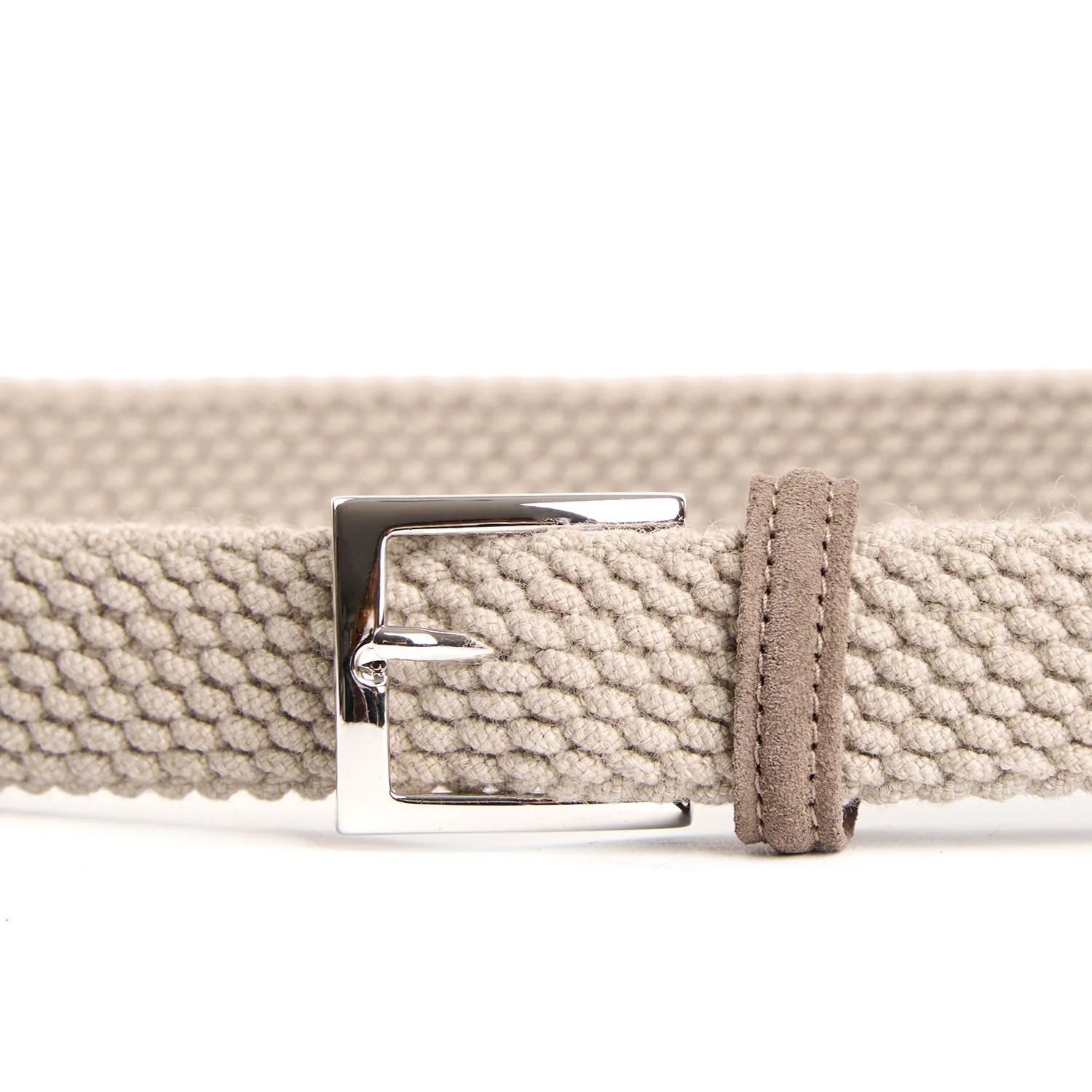 BEIGE WOVEN WOOL BELT - Image 3