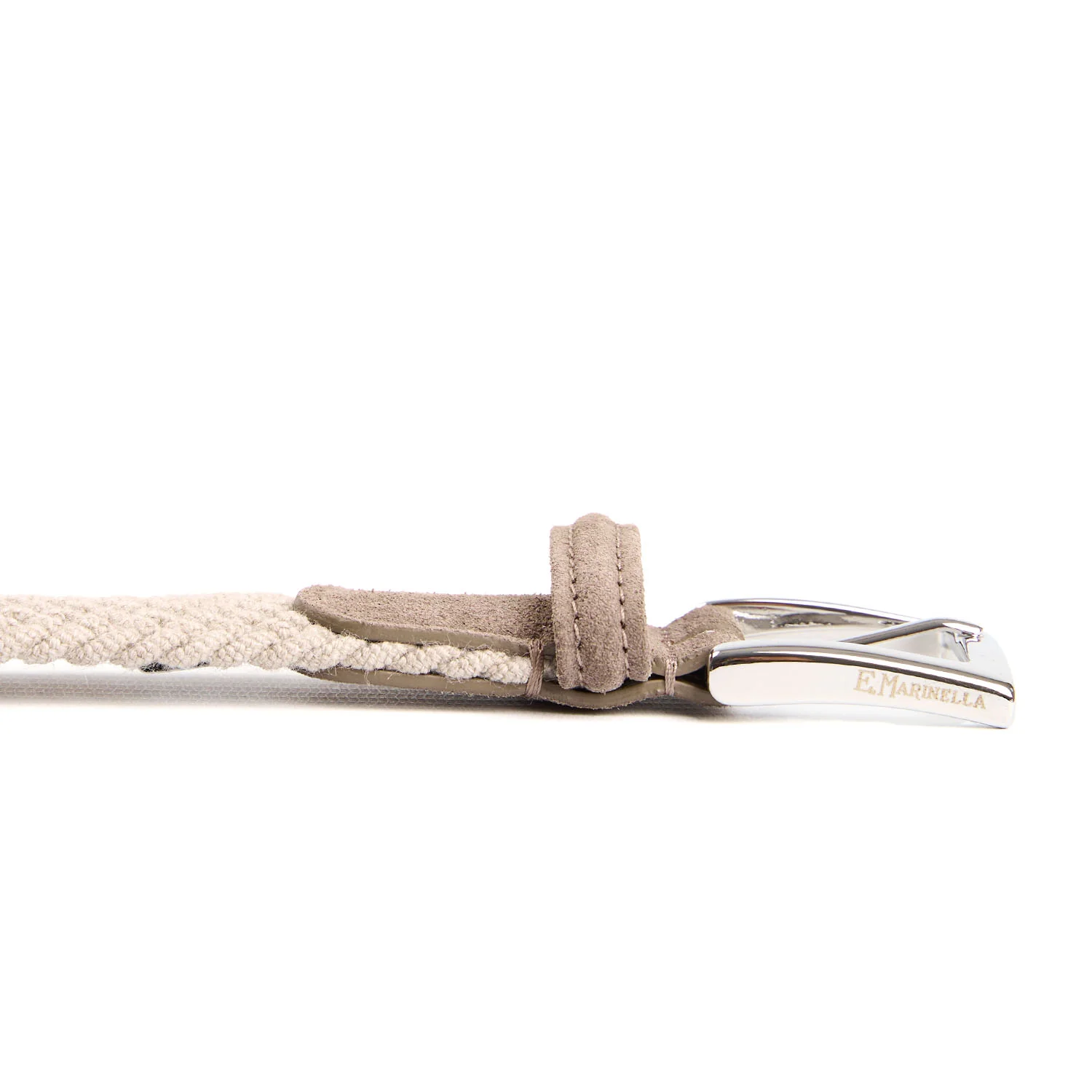 BEIGE WOVEN WOOL BELT - Image 4